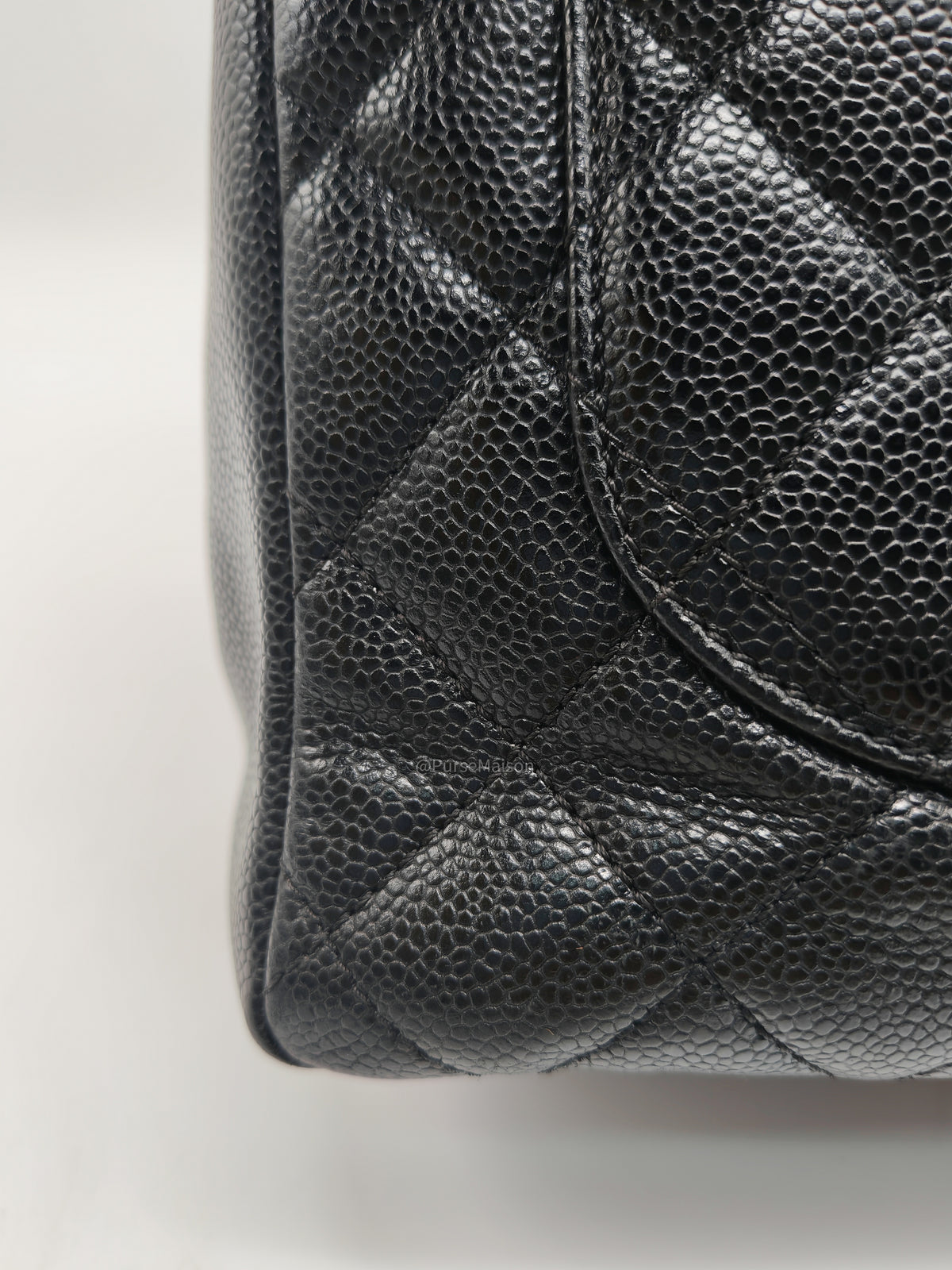 Chanel Grand Shopping Tote Bag (GST) in Black Quilted Caviar Leather Gold Hardware (Series 15***52) | Purse Maison Luxury Bags Shop