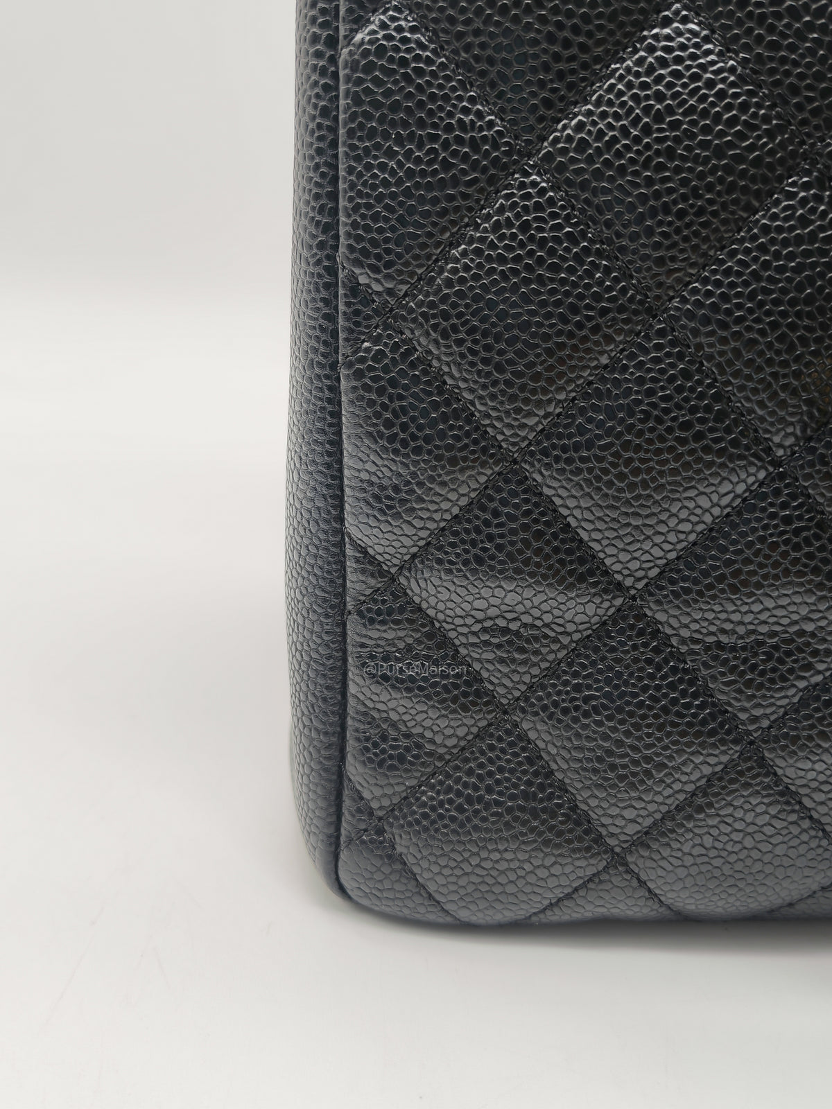 Chanel Grand Shopping Tote Bag (GST) in Black Quilted Caviar Leather Gold Hardware (Series 15***52) | Purse Maison Luxury Bags Shop