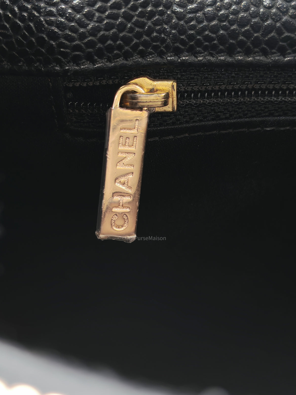 Chanel Grand Shopping Tote Bag (GST) in Black Quilted Caviar Leather Gold Hardware (Series 15***52) | Purse Maison Luxury Bags Shop