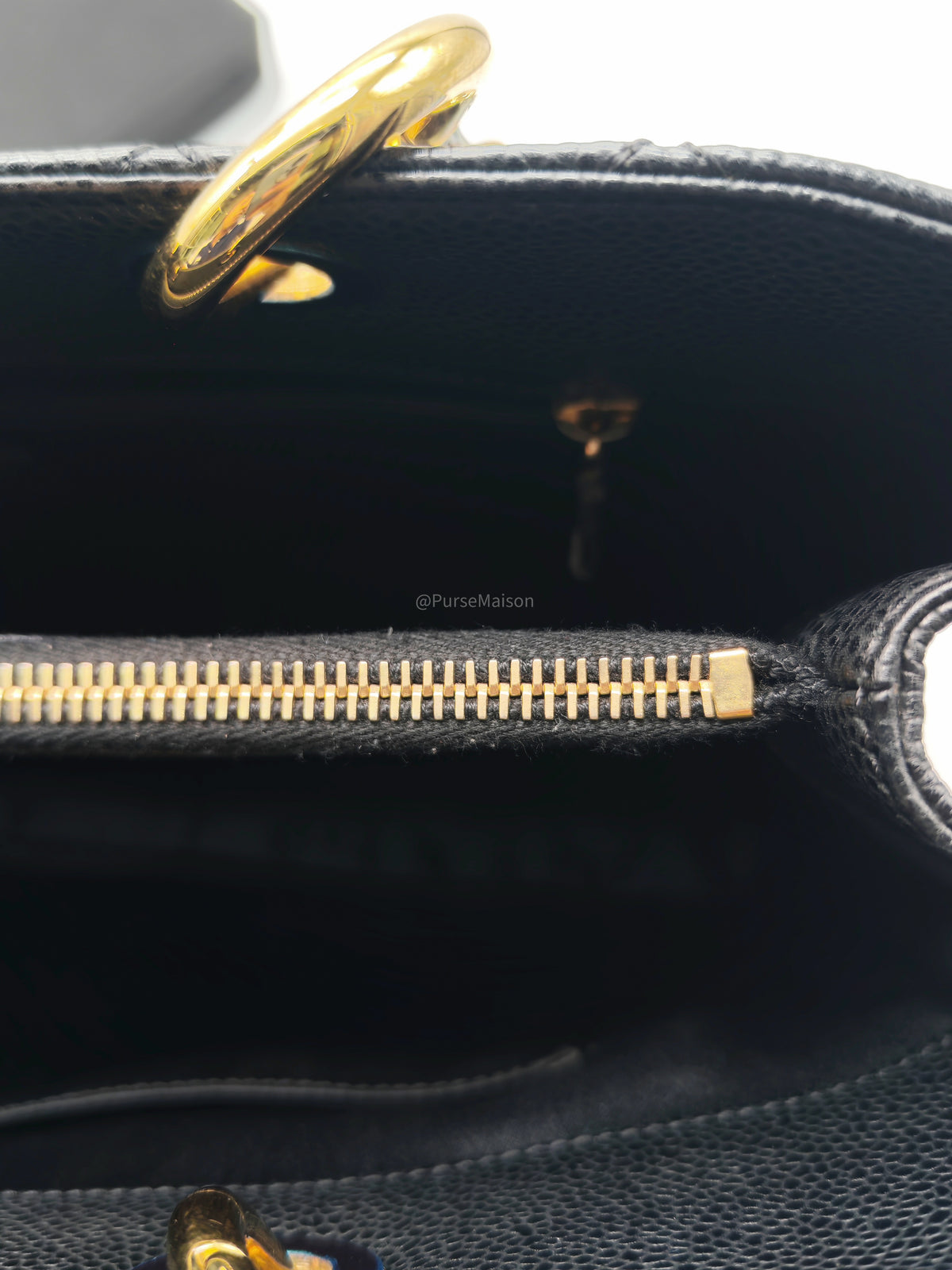 Chanel Grand Shopping Tote Bag (GST) in Black Quilted Caviar Leather Gold Hardware (Series 19) | Purse Maison Luxury Bags Shop