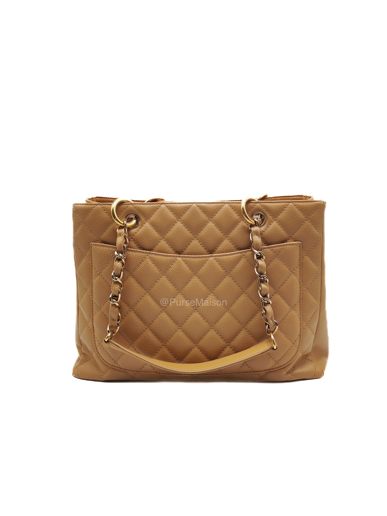 Chanel Grand Shopping Tote Bag (GST) in Dark Beige Caviar Leather Gold Hardware (Series 11) | Purse Maison Luxury Bags Shop