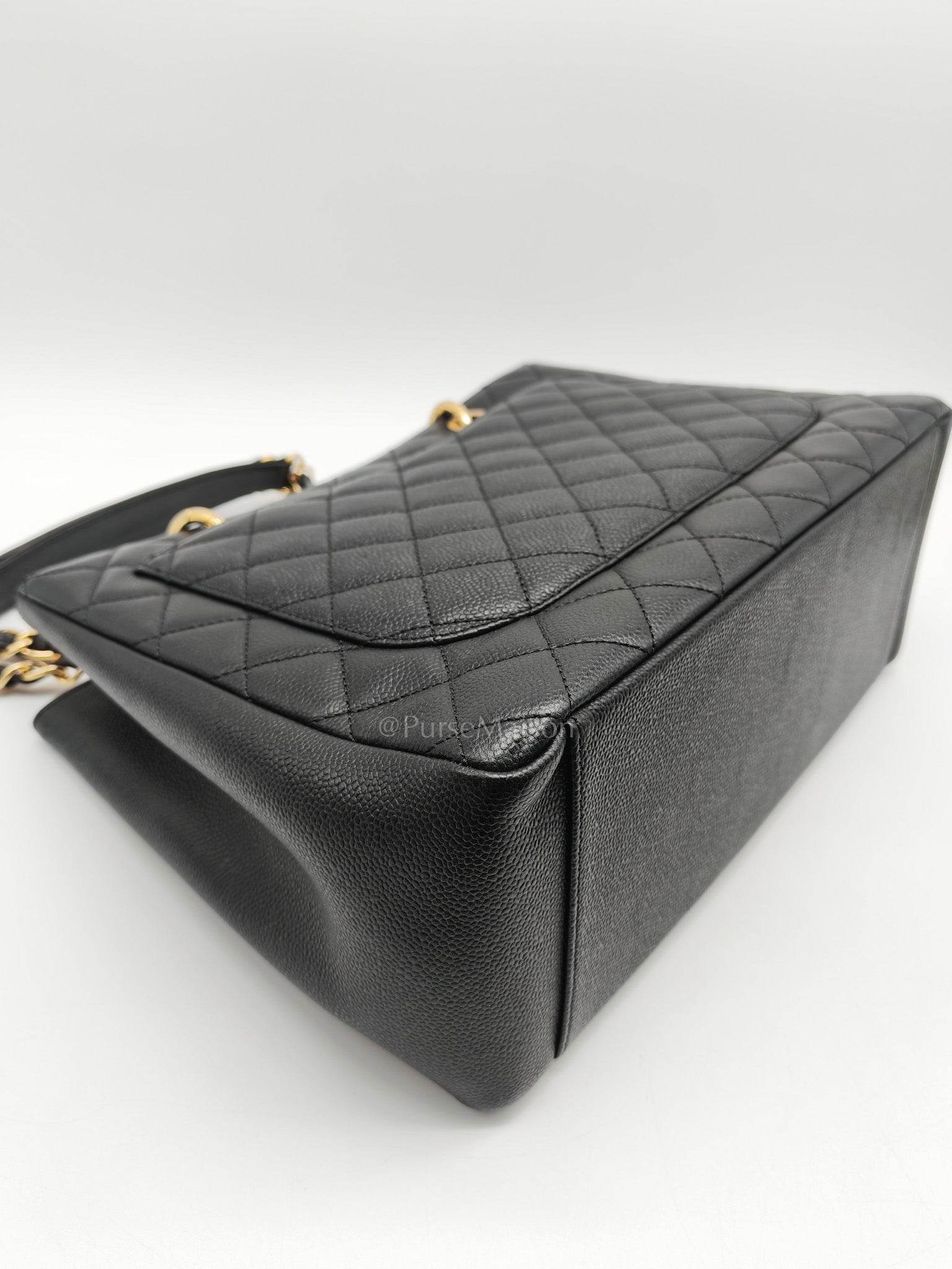 Chanel Grand Shopping Tote (GST) Bag in Black Caviar Leather Gold Hardware Series (17****58) | Purse Maison Luxury Bags Shop