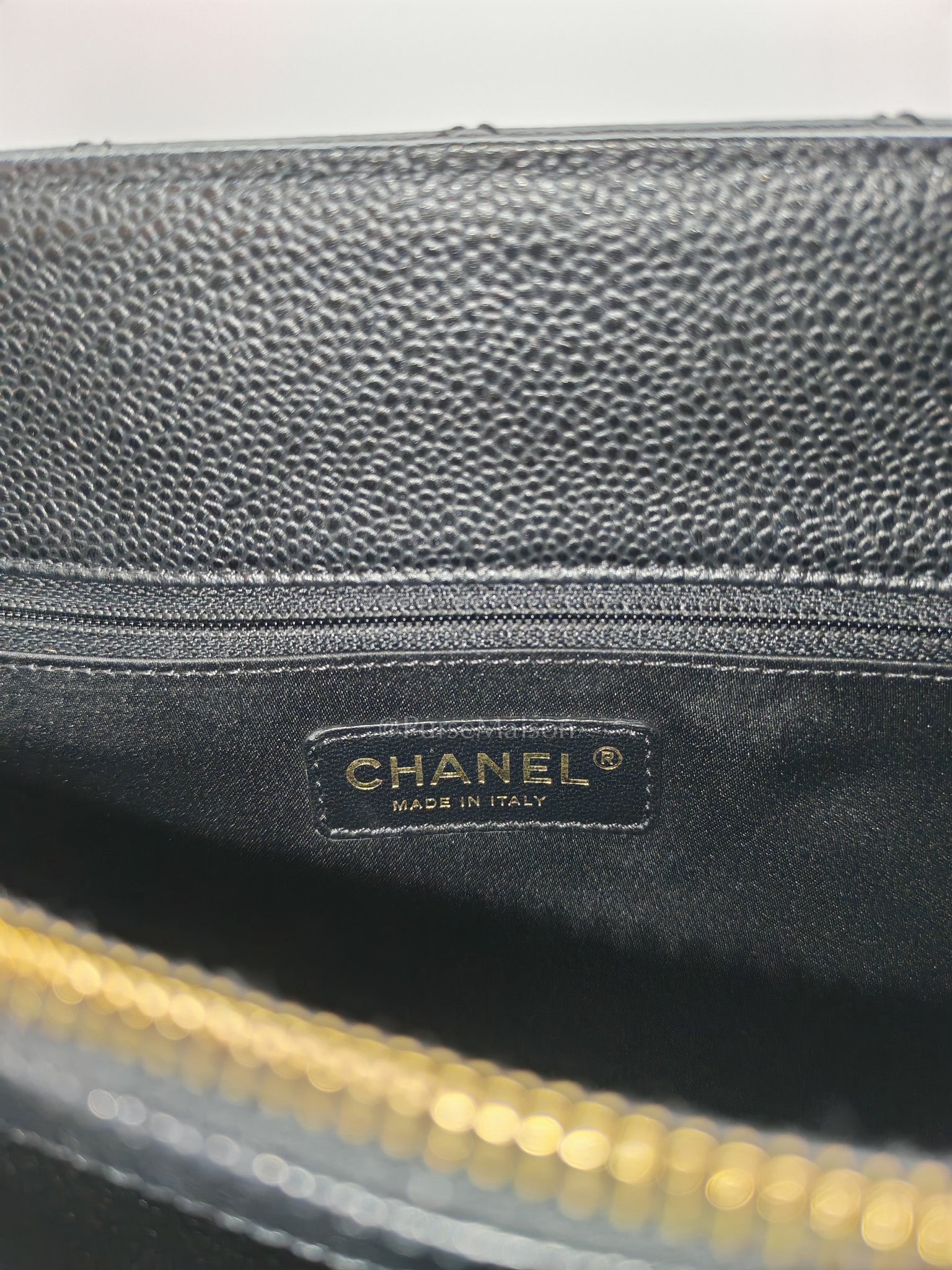Chanel Grand Shopping Tote (GST) Bag in Black Caviar Leather Gold Hardware Series (17****58) | Purse Maison Luxury Bags Shop