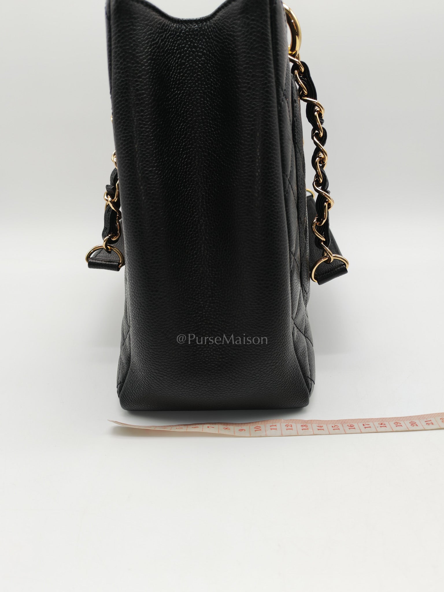 Chanel Grand Shopping Tote (GST) Bag in Black Caviar Leather Gold Hardware Series (17****58) | Purse Maison Luxury Bags Shop