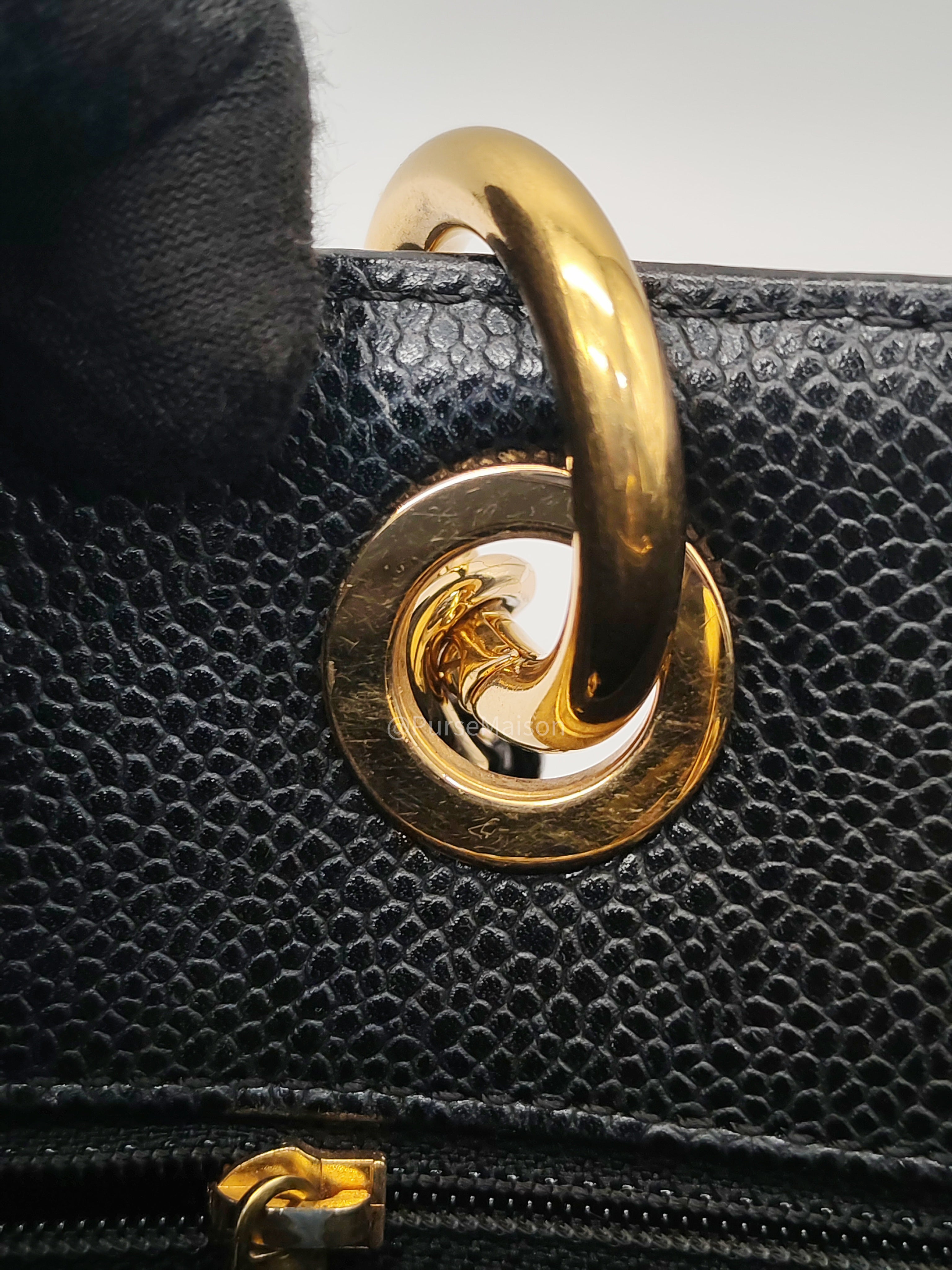 Chanel Grand Shopping Tote (GST) in Black Caviar Leather and Gold Hardware Series 20 | Purse Maison Luxury Bags Shop