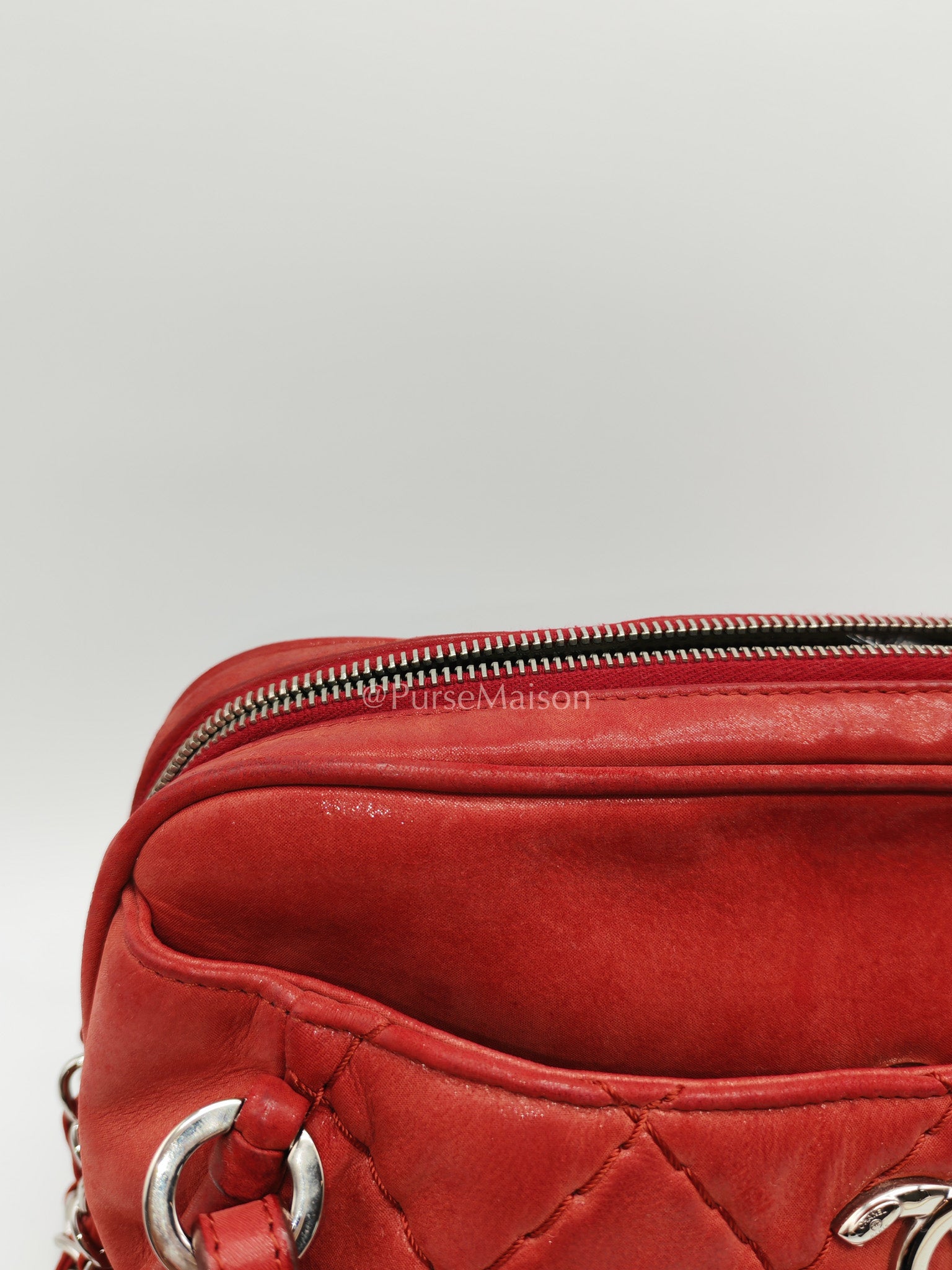 Chanel Iridescent Quilted Calfskin Leather Camera Bag and Silver Hardware Series 16 | Purse Maison Luxury Bags Shop