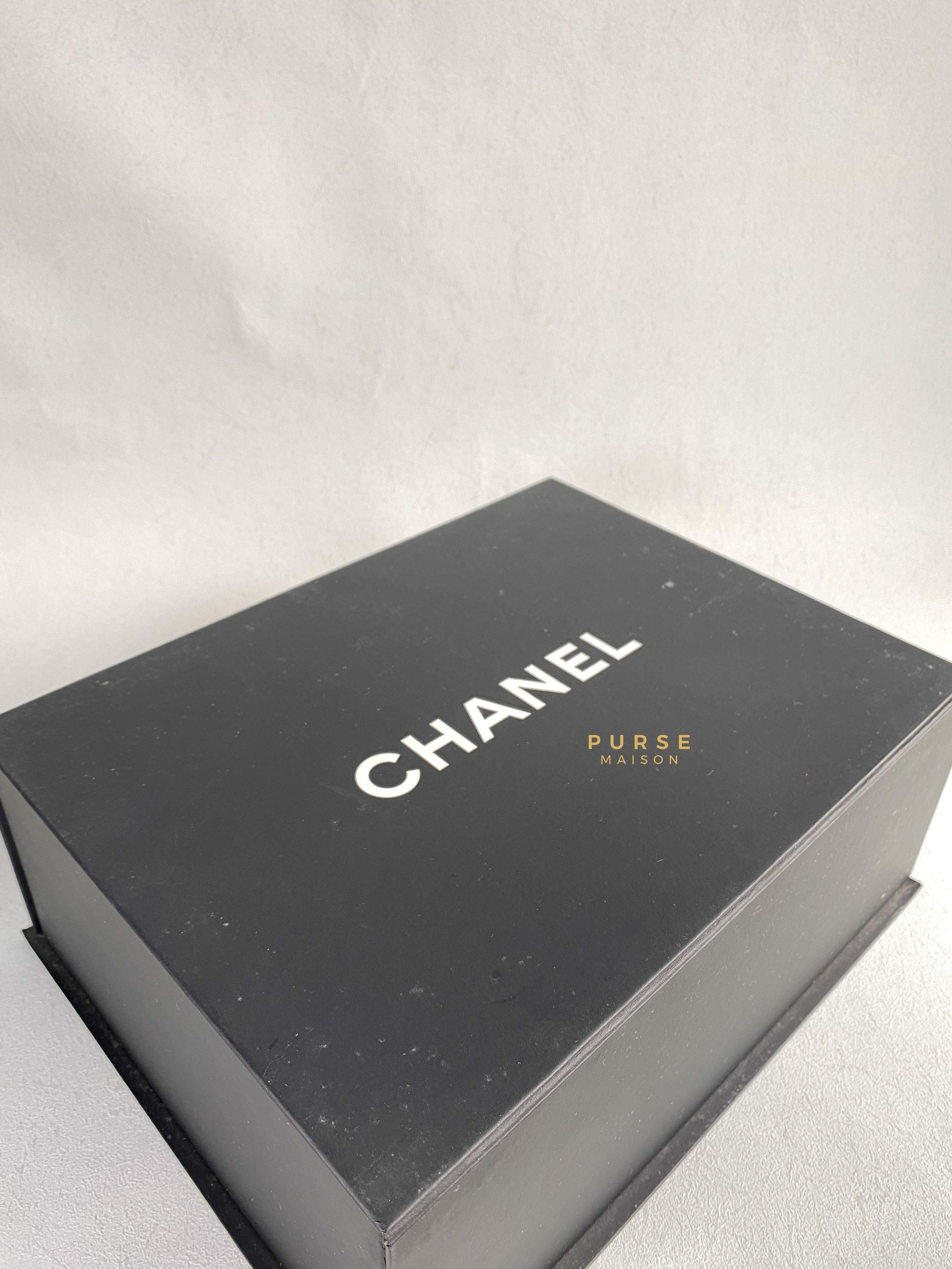 Chanel Mini Rectangle Black Chevron Lambskin and Light Gold Hardware Series 23 | Purse Maison Luxury Bags Shop
