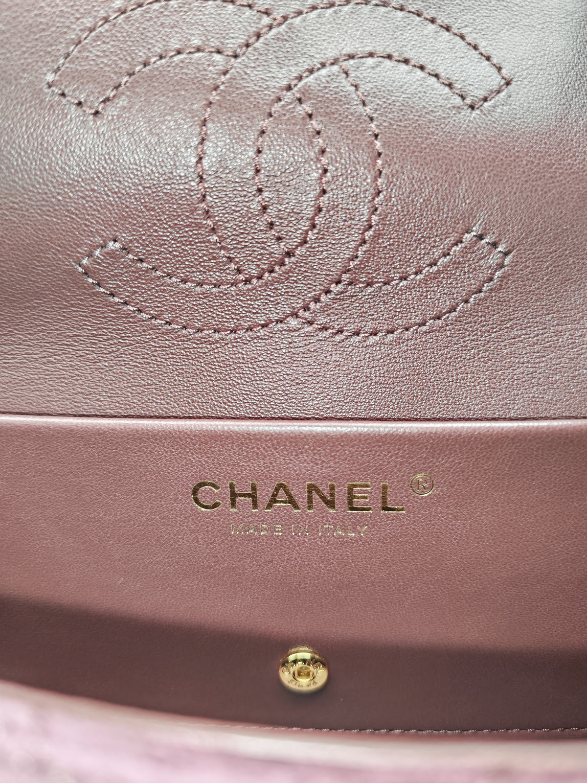 Chanel Mini Souplissimo Flap Bag in Burgundy Suede Calfskin Leather and Gold Hardware Microchip | Purse Maison Luxury Bags Shop