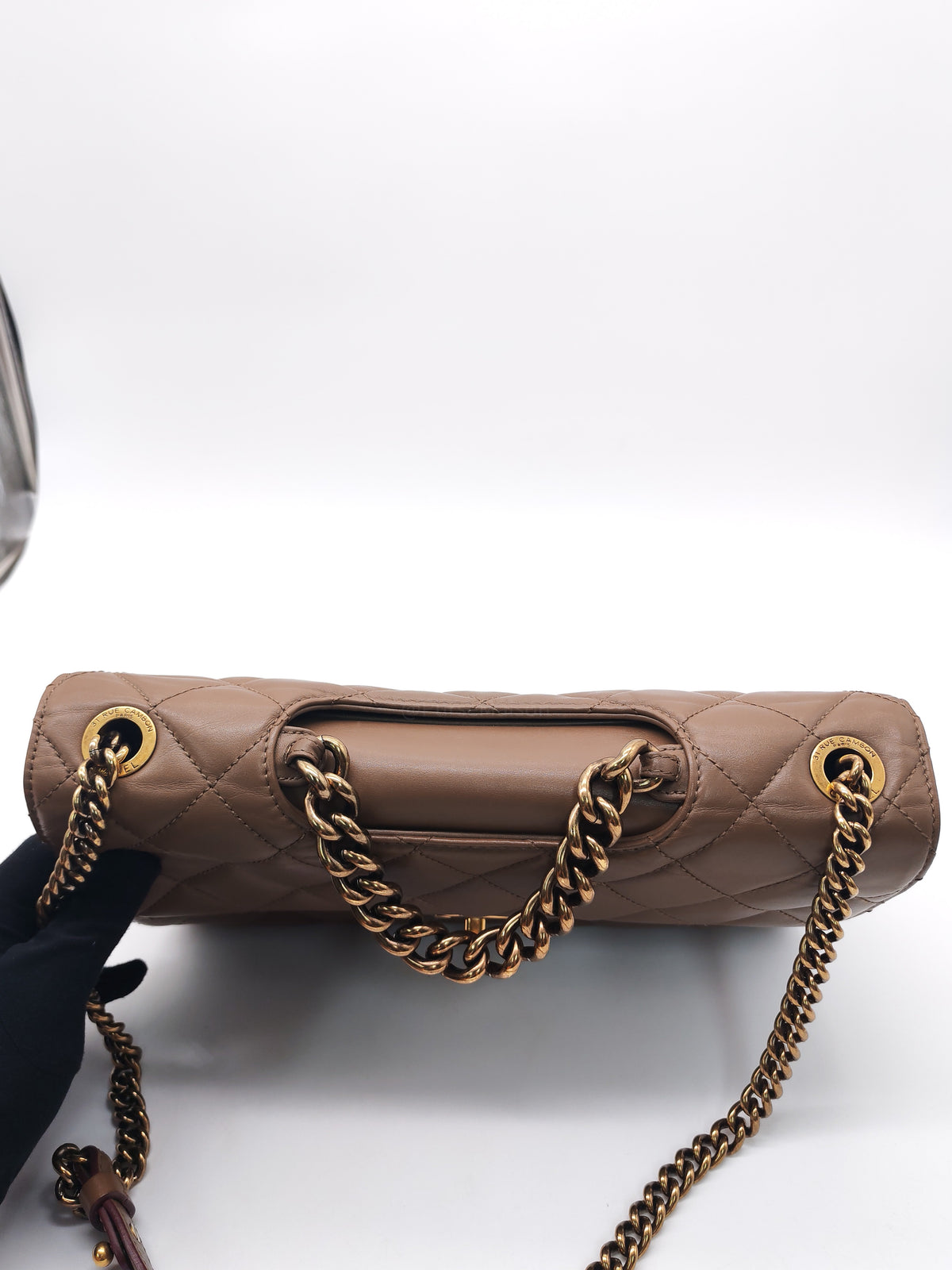 Chanel Perfect Edge Flap Brown Lambskin Series 16 | Purse Maison Luxury Bags Shop