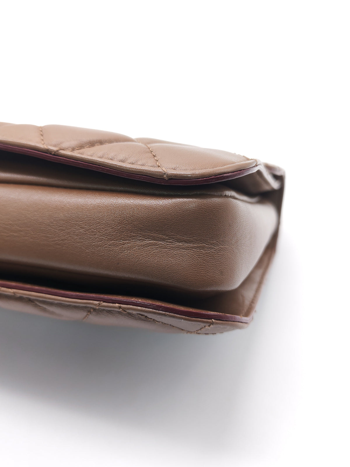 Chanel Perfect Edge Flap Brown Lambskin Series 16 | Purse Maison Luxury Bags Shop