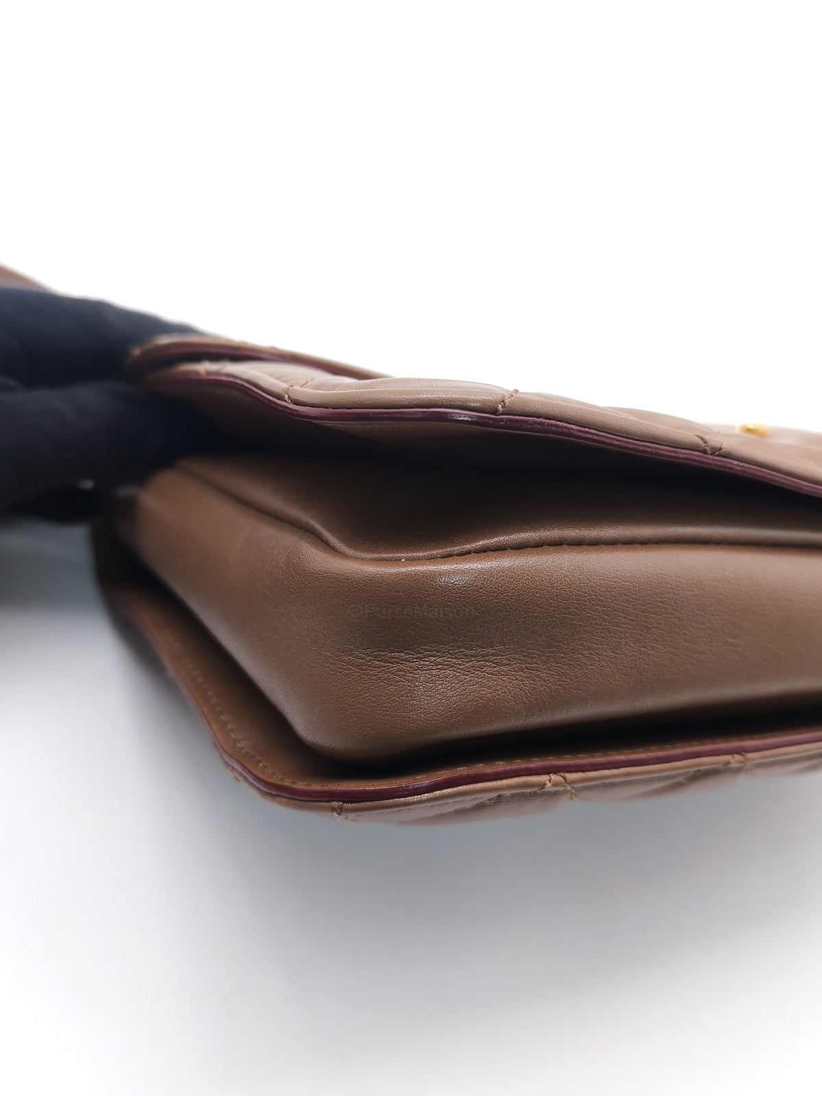 Chanel Perfect Edge Flap Brown Lambskin Series 16 | Purse Maison Luxury Bags Shop