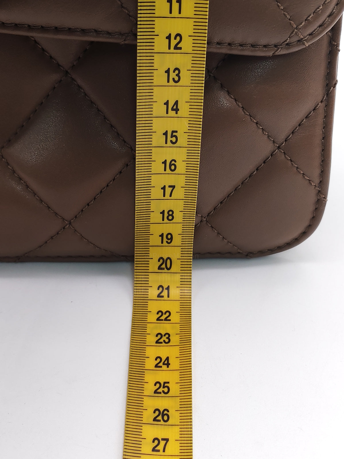Chanel Perfect Edge Flap Brown Lambskin Series 16 | Purse Maison Luxury Bags Shop