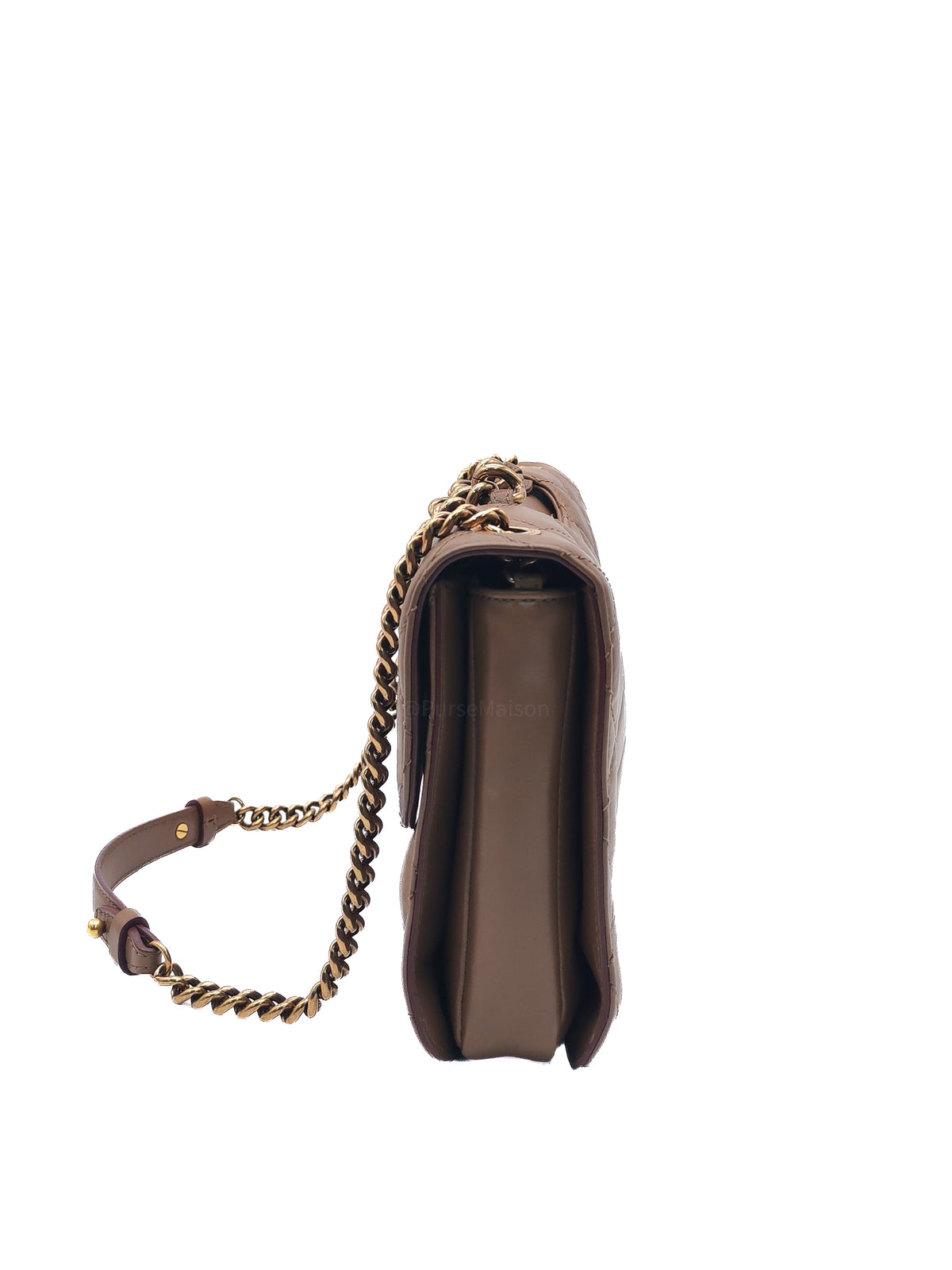 Chanel Perfect Edge Flap Brown Lambskin Series 16 | Purse Maison Luxury Bags Shop