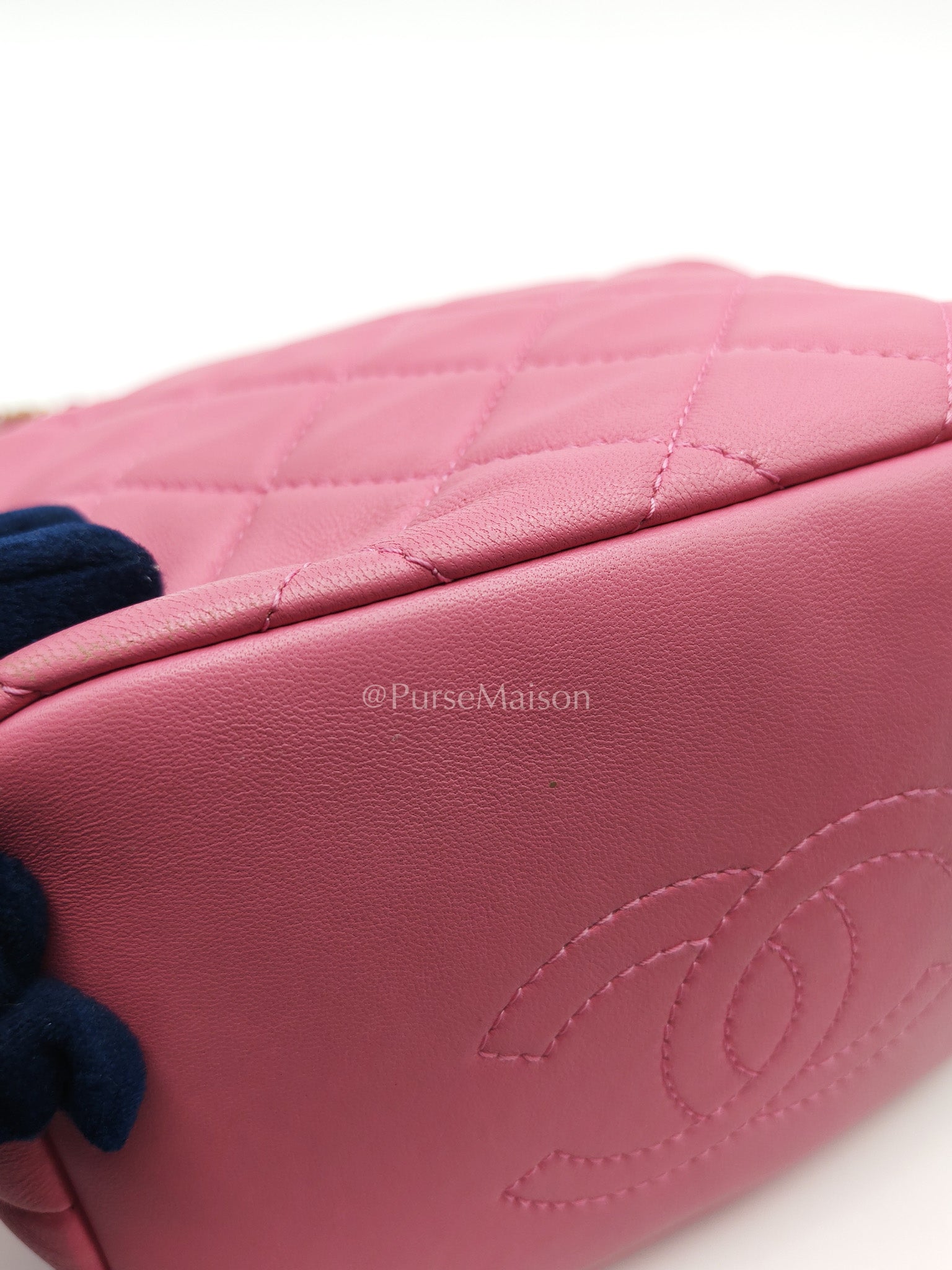 Chanel Perfect Meeting Small in Pink Quilted Lambskin Leather and Aged Gold Hardware Series 29 | Purse Maison Luxury Bags Shop