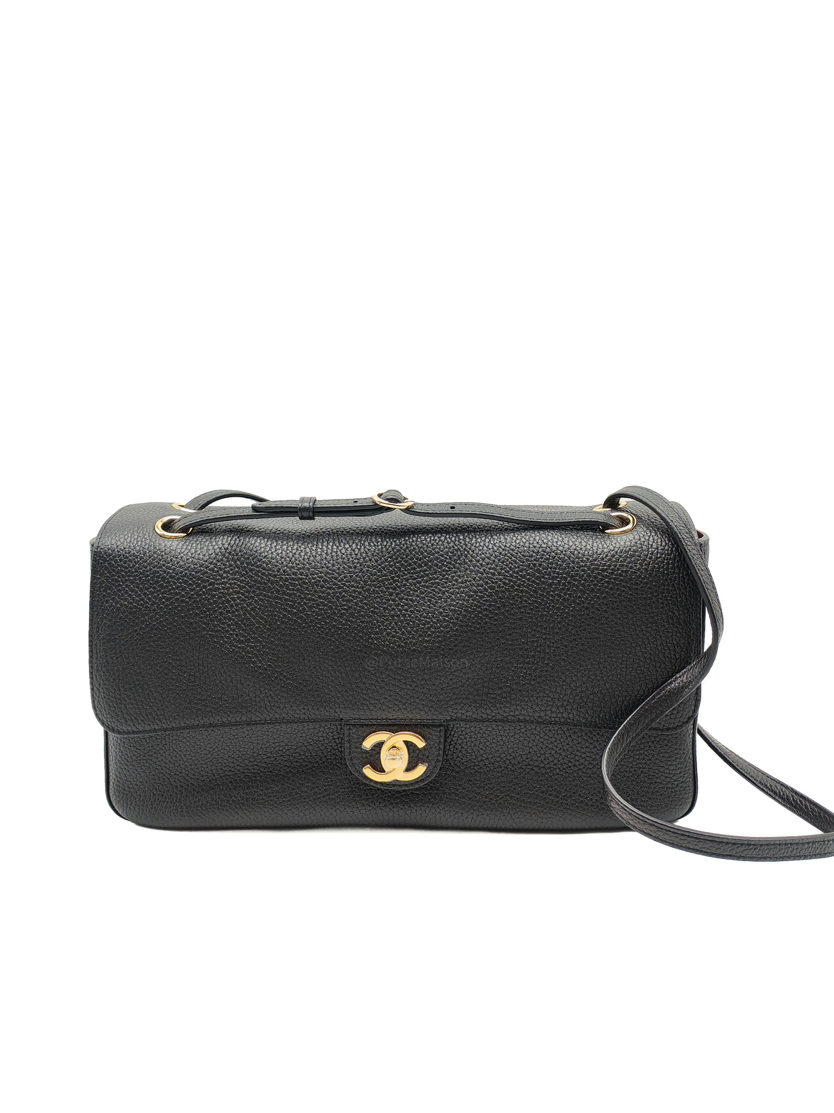 Chanel Souplissimo Maxi Flap Matthieu Blazy in Black Grained Calfskin Leather and Gold Hardware Microchip | Purse Maison Luxury Bags Shop