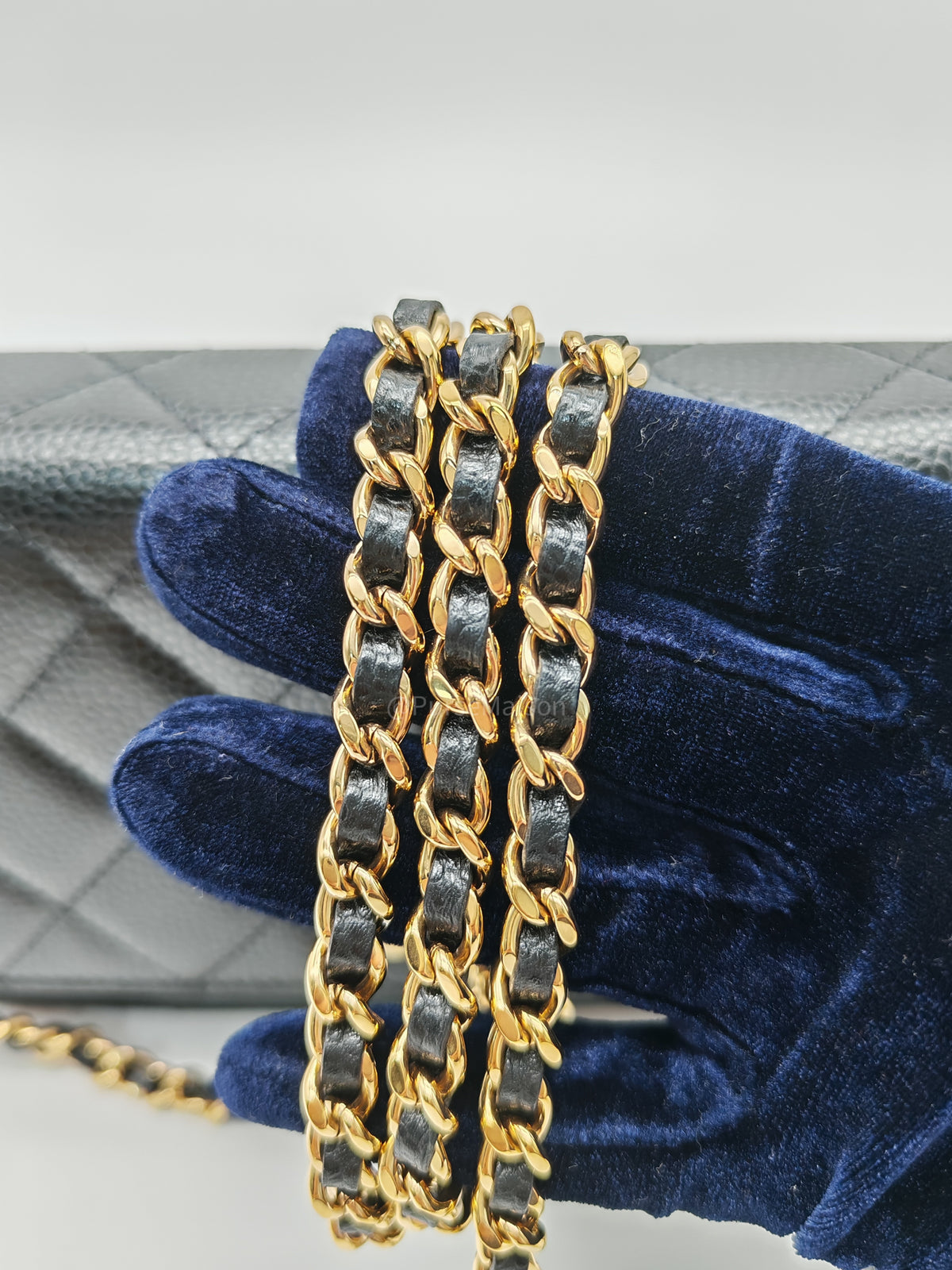 Chanel Turn Lock Wallet On Chain (WOC) in Black Caviar Leather Gold Hardware Microchip (GG****2G) | Purse Maison Luxury Bags Shop