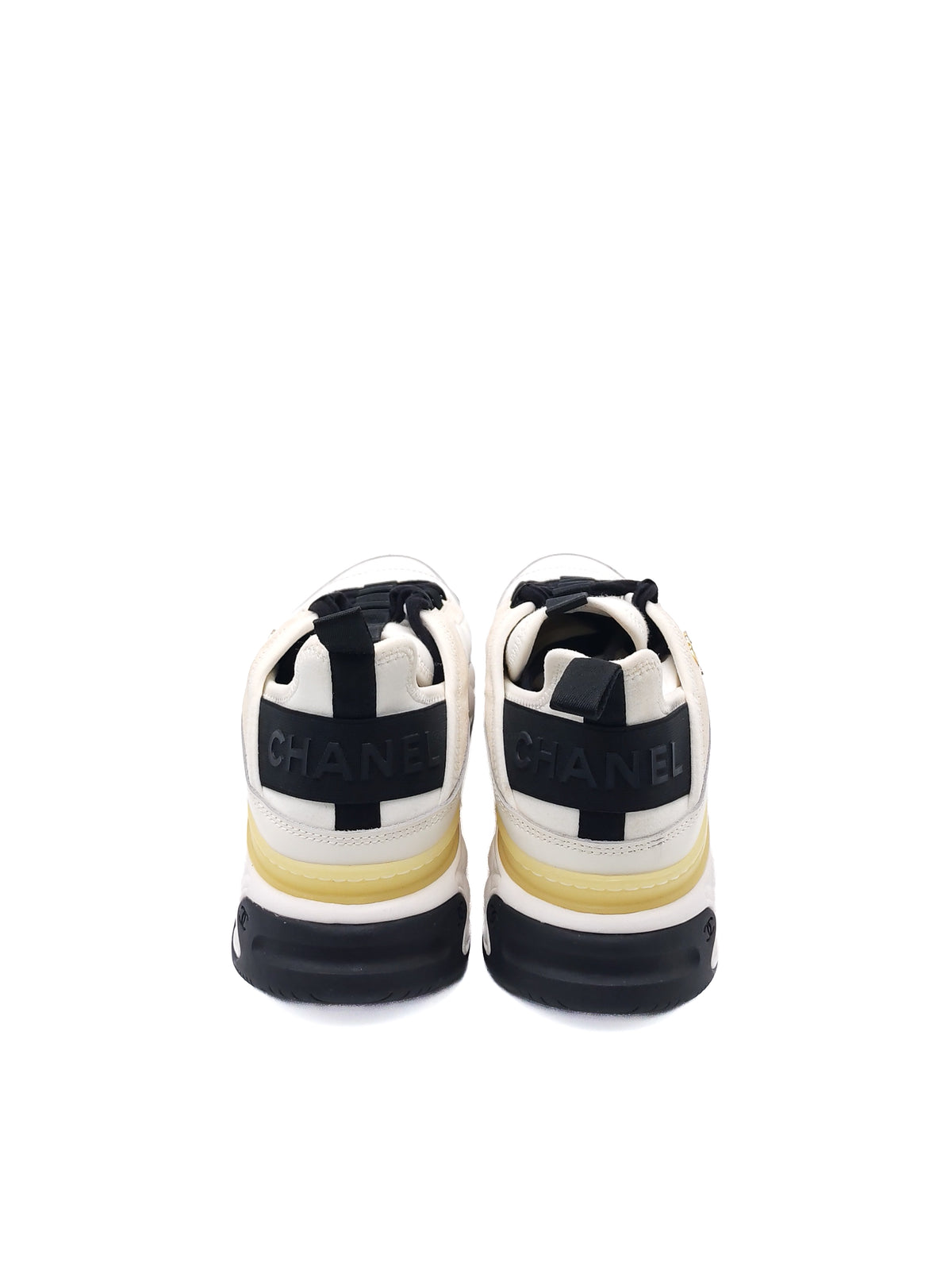 Chanel Velvet Calfskin and Mixed Fibers CC Sneakers Size 39.5 EU (29 cm) | Purse Maison Luxury Bags Shop