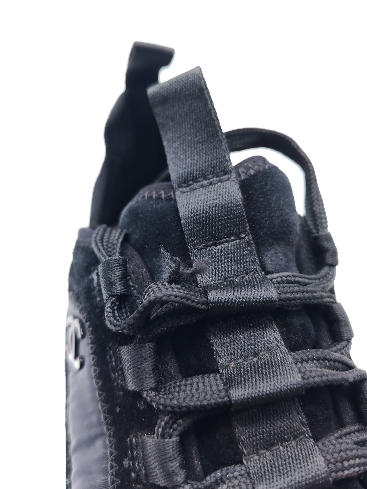 Chanel Velvet Calfskin Mixed Fibers CC Running Sneakers Size 37.5 EU (23.5 cm) | Purse Maison Luxury Bags Shop