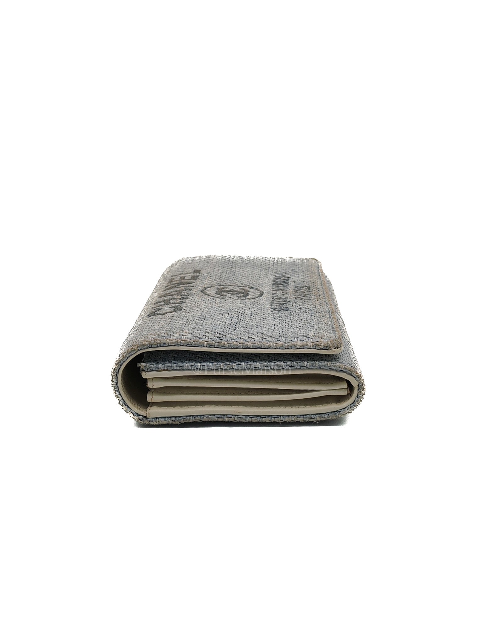 Deuville Long Wallet in Tweed Fabric Canvas Series 18