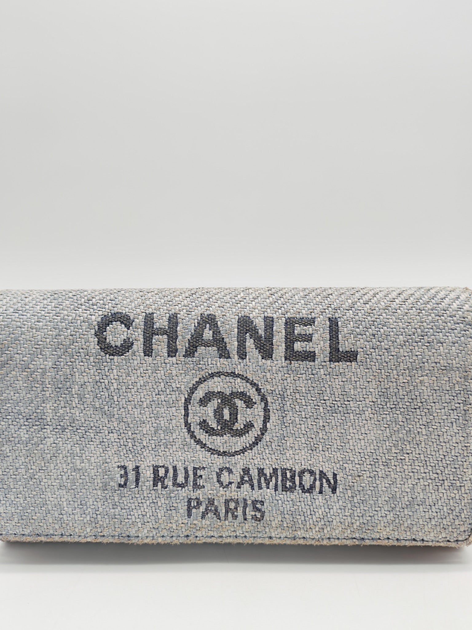 Deuville Long Wallet in Tweed Fabric Canvas Series 18