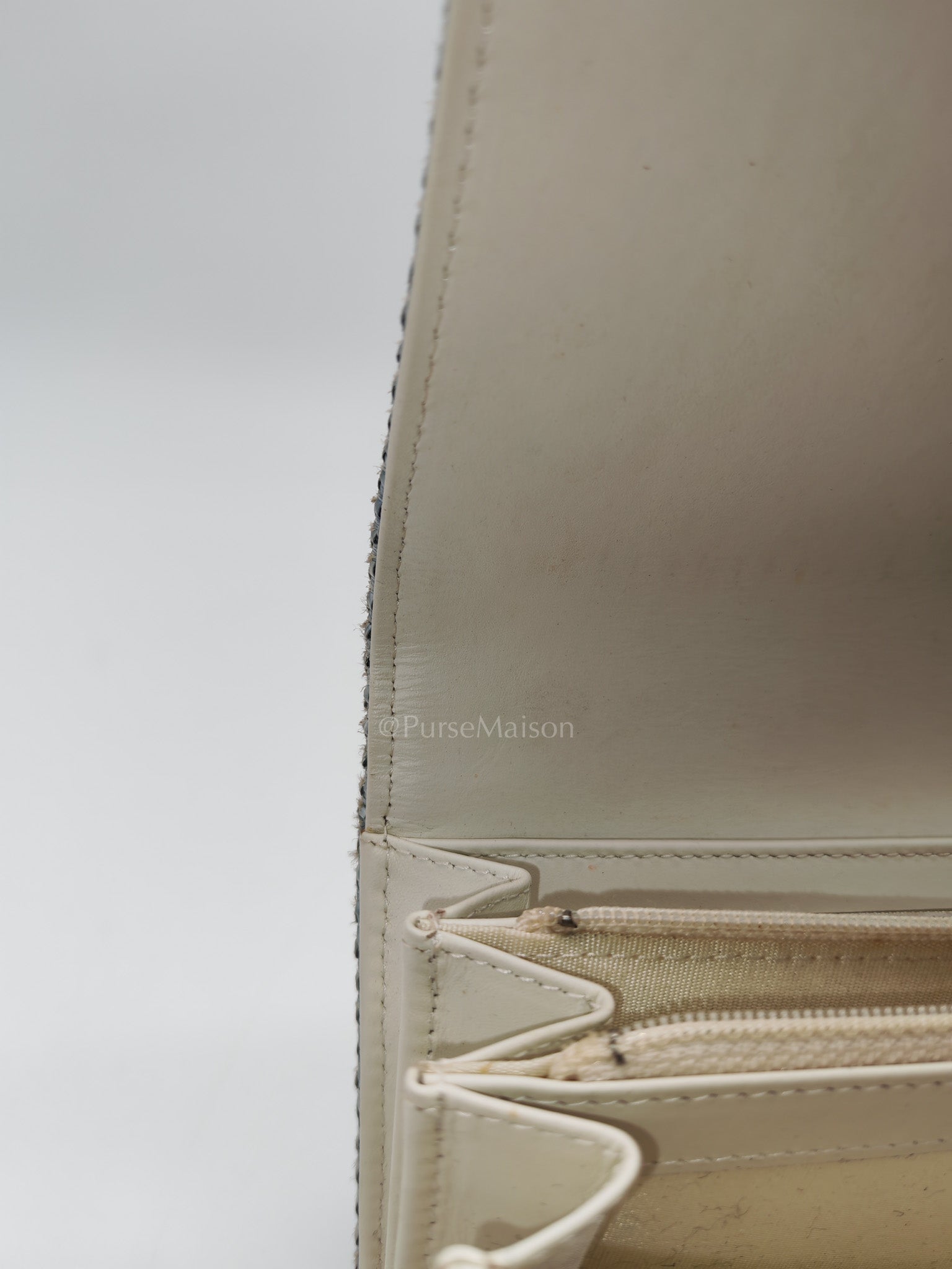 Deuville Long Wallet in Tweed Fabric Canvas Series 18