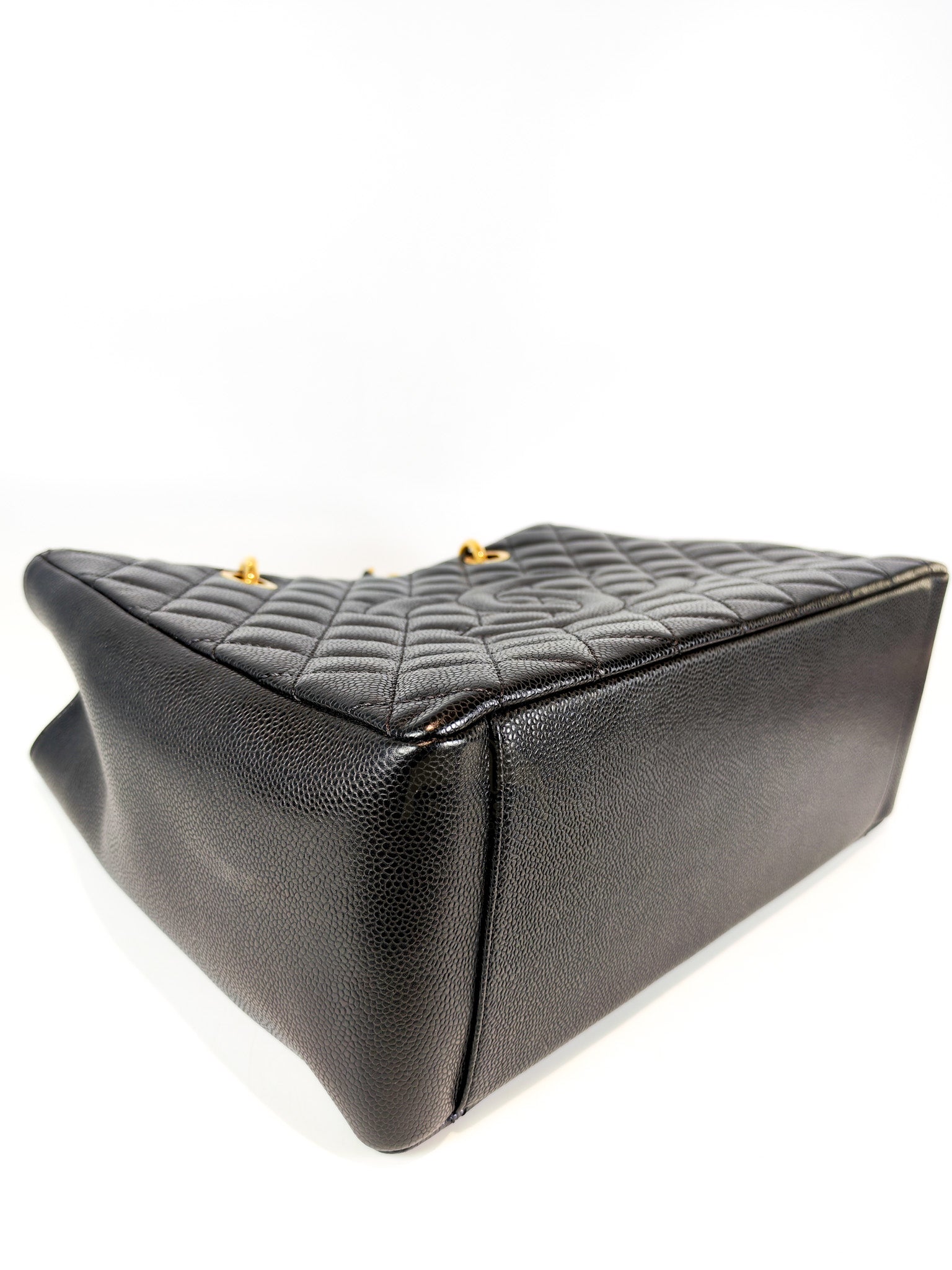 Grand Shopping Tote (GST) in Black Caviar Leather and Gold Hardware Series 19/04