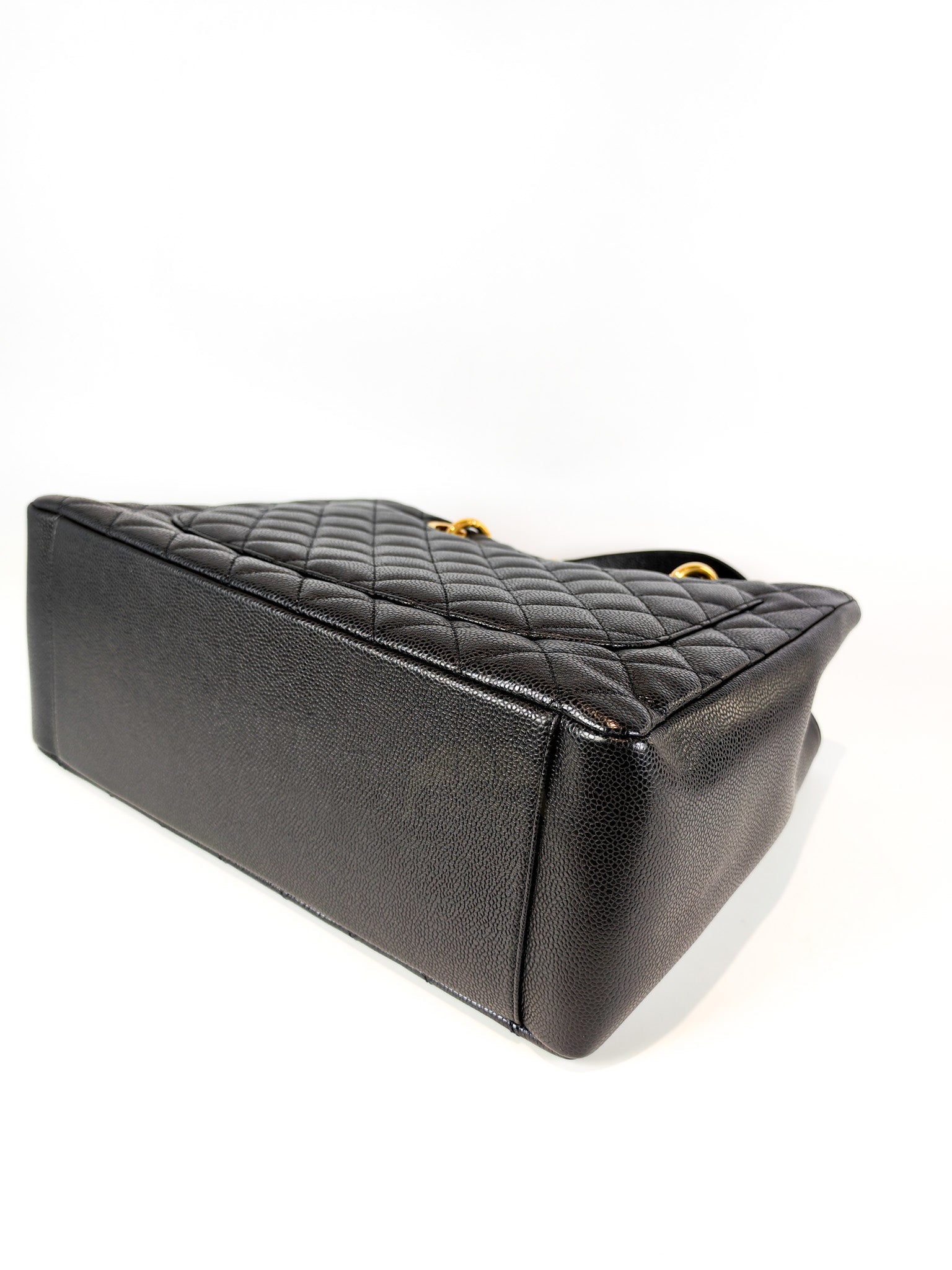 Grand Shopping Tote (GST) in Black Caviar Leather and Gold Hardware Series 19/04