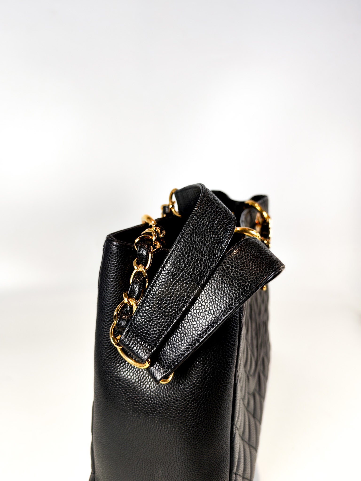 Grand Shopping Tote (GST) in Black Caviar Leather and Gold Hardware Series 19/04