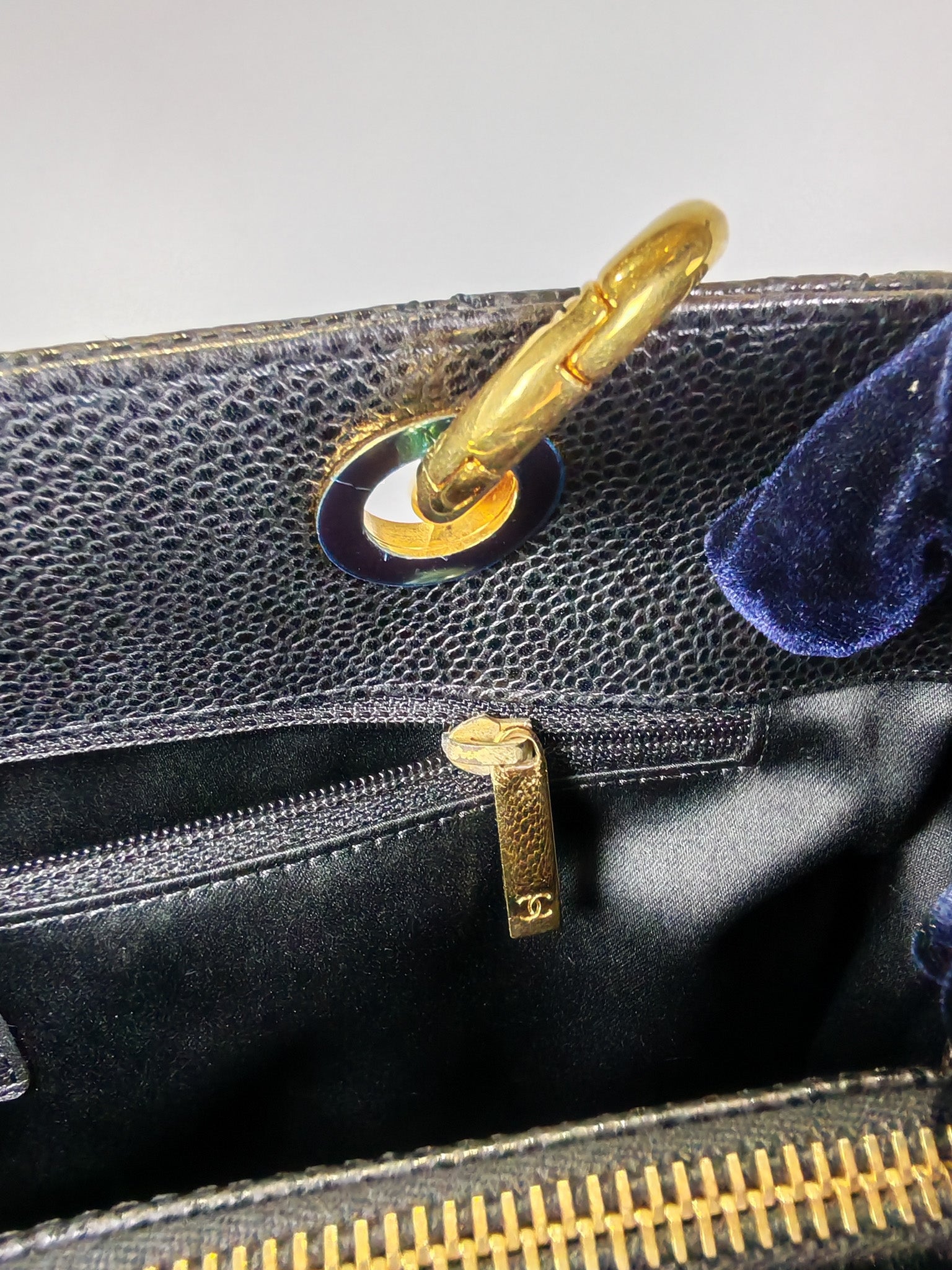 Grand Shopping Tote (GST) in Black Caviar Leather and Gold Hardware Series 19/04