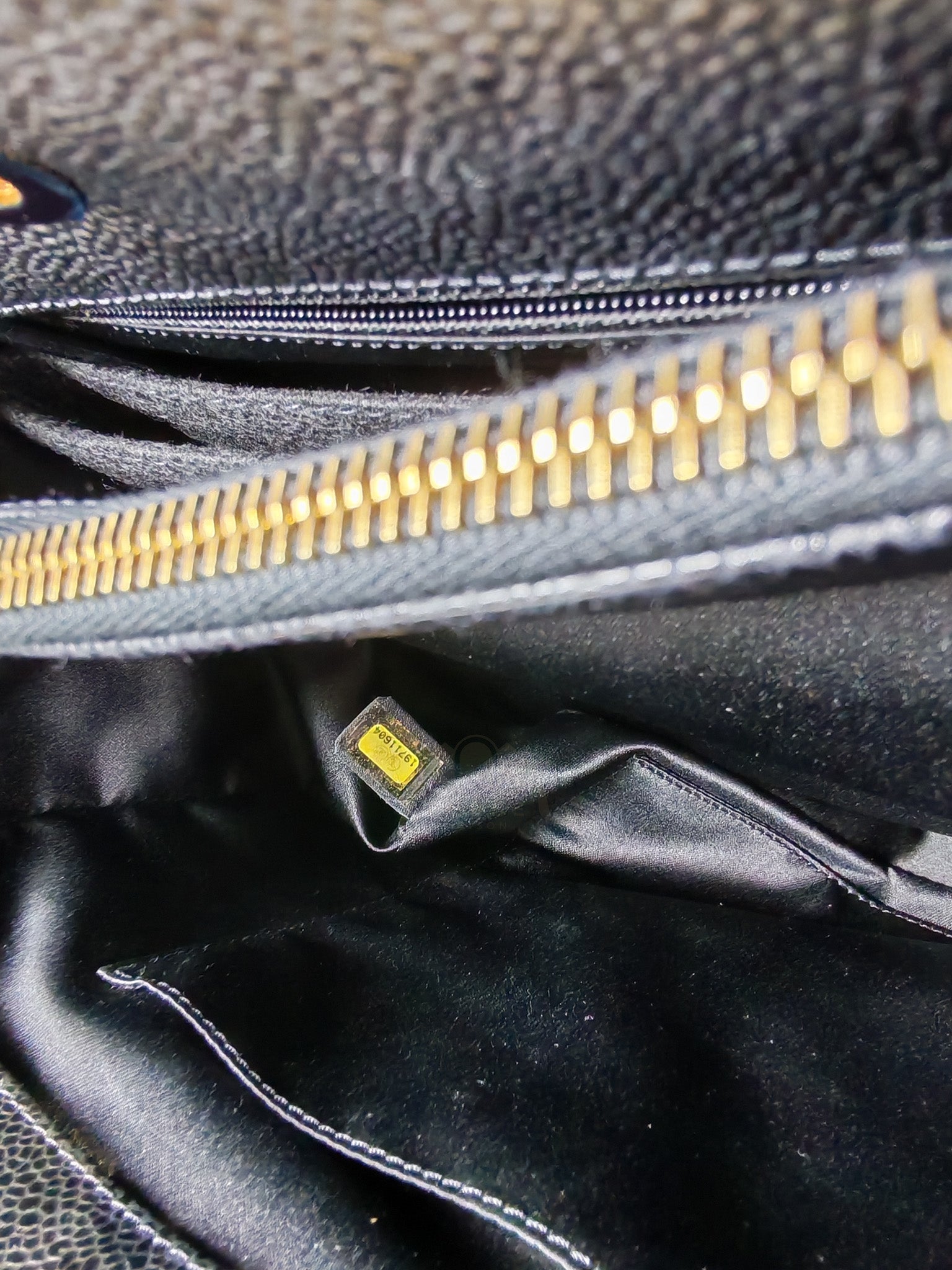 Grand Shopping Tote (GST) in Black Caviar Leather and Gold Hardware Series 19/04