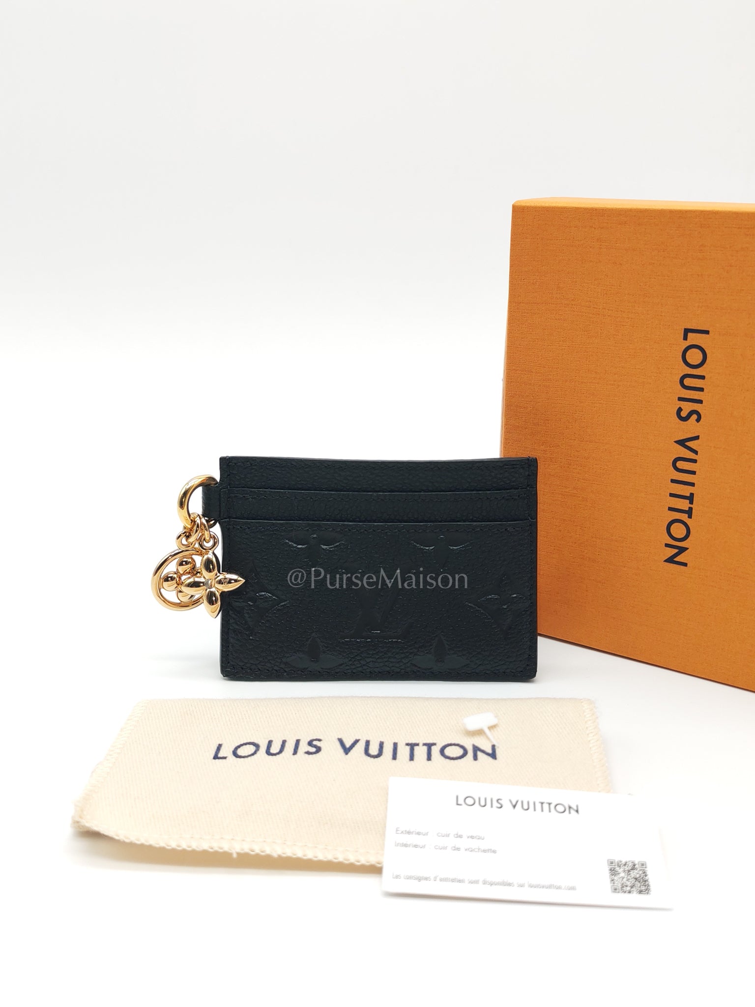 Charms Card Holder in Monogram Empreinte Leather(Microchip) | Purse Maison Luxury Bags Shop