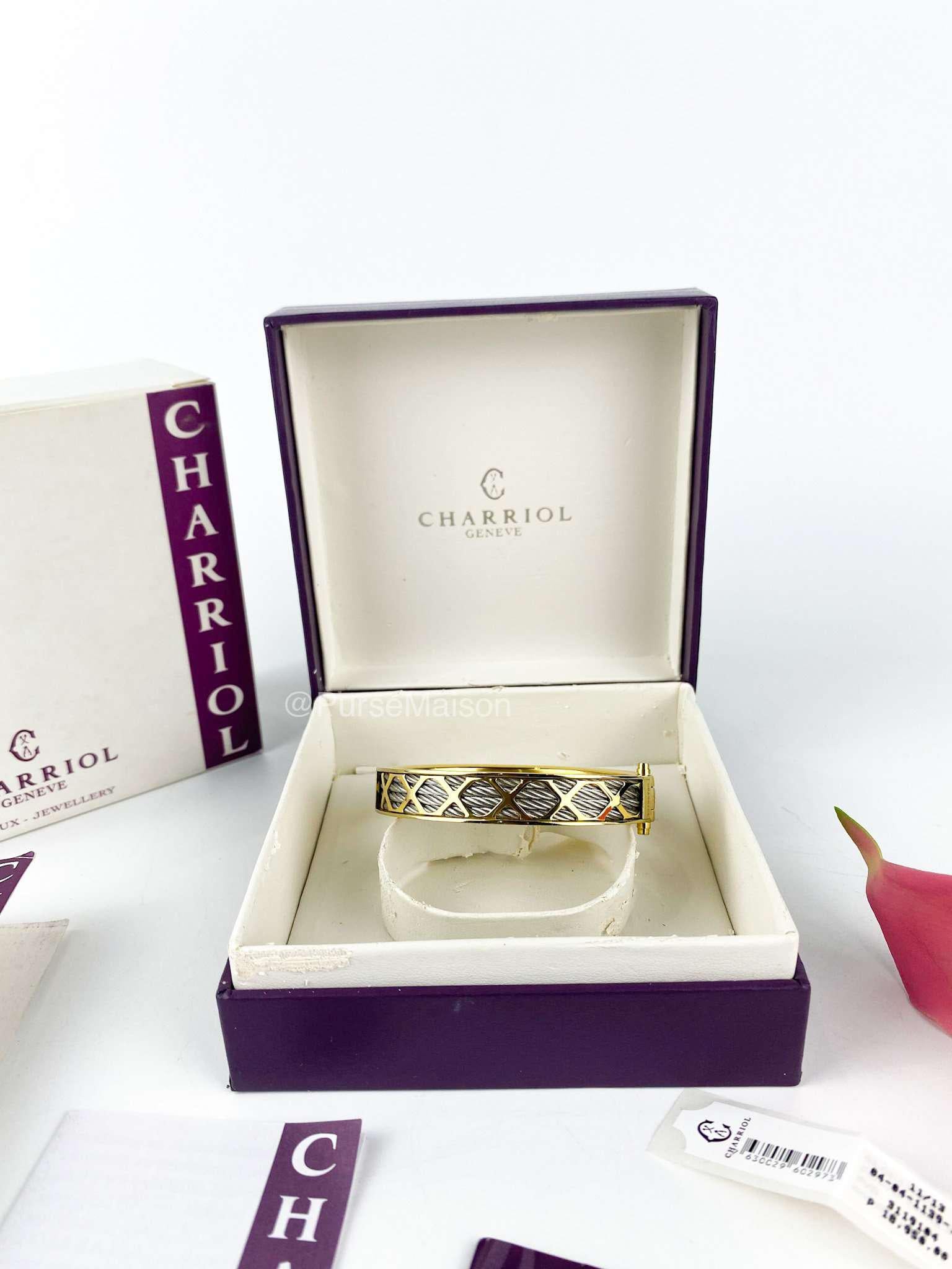 Charriol Bangle Forever Collection XXX in Gold