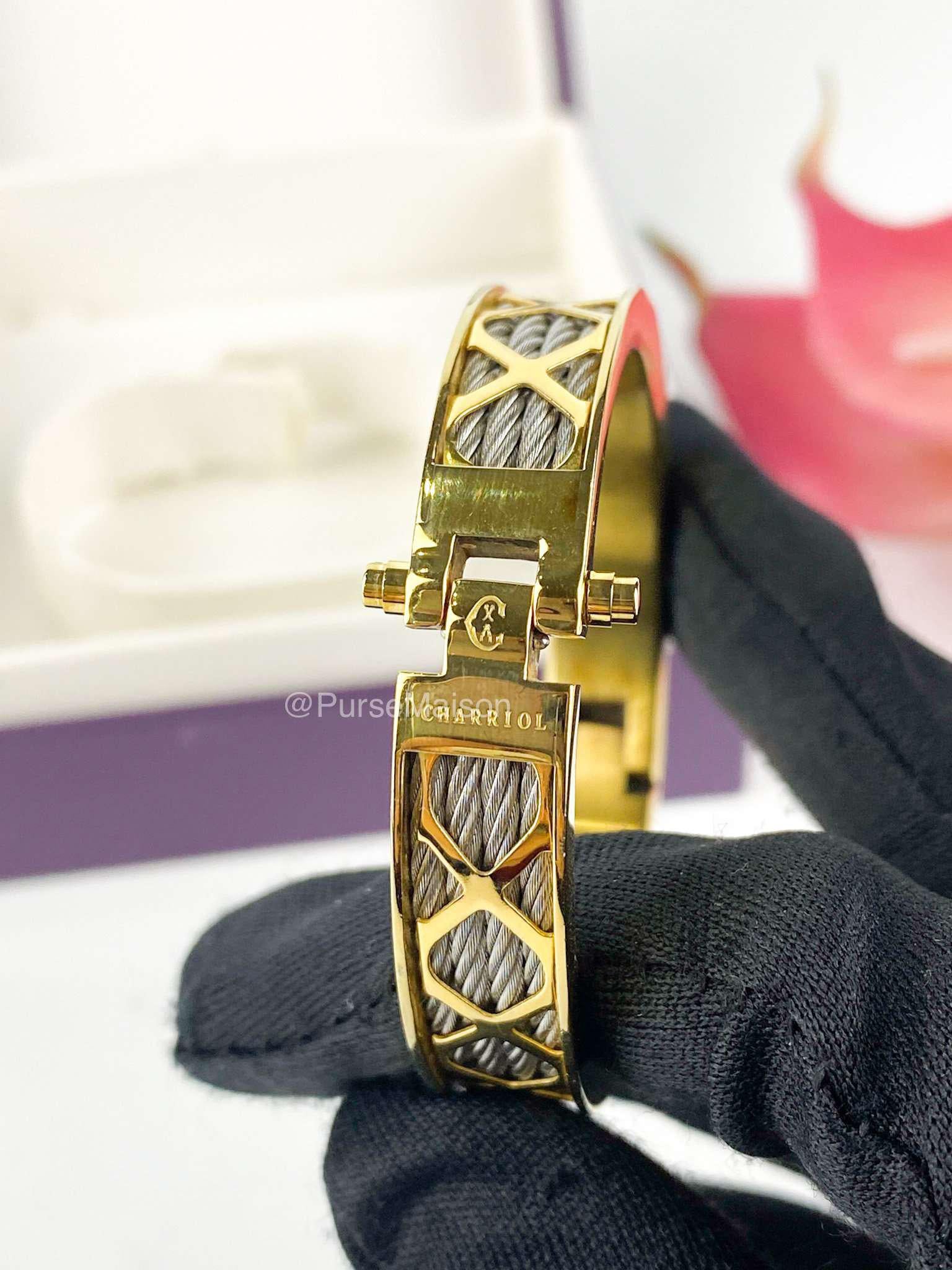 Charriol Bangle Forever Collection XXX in Gold