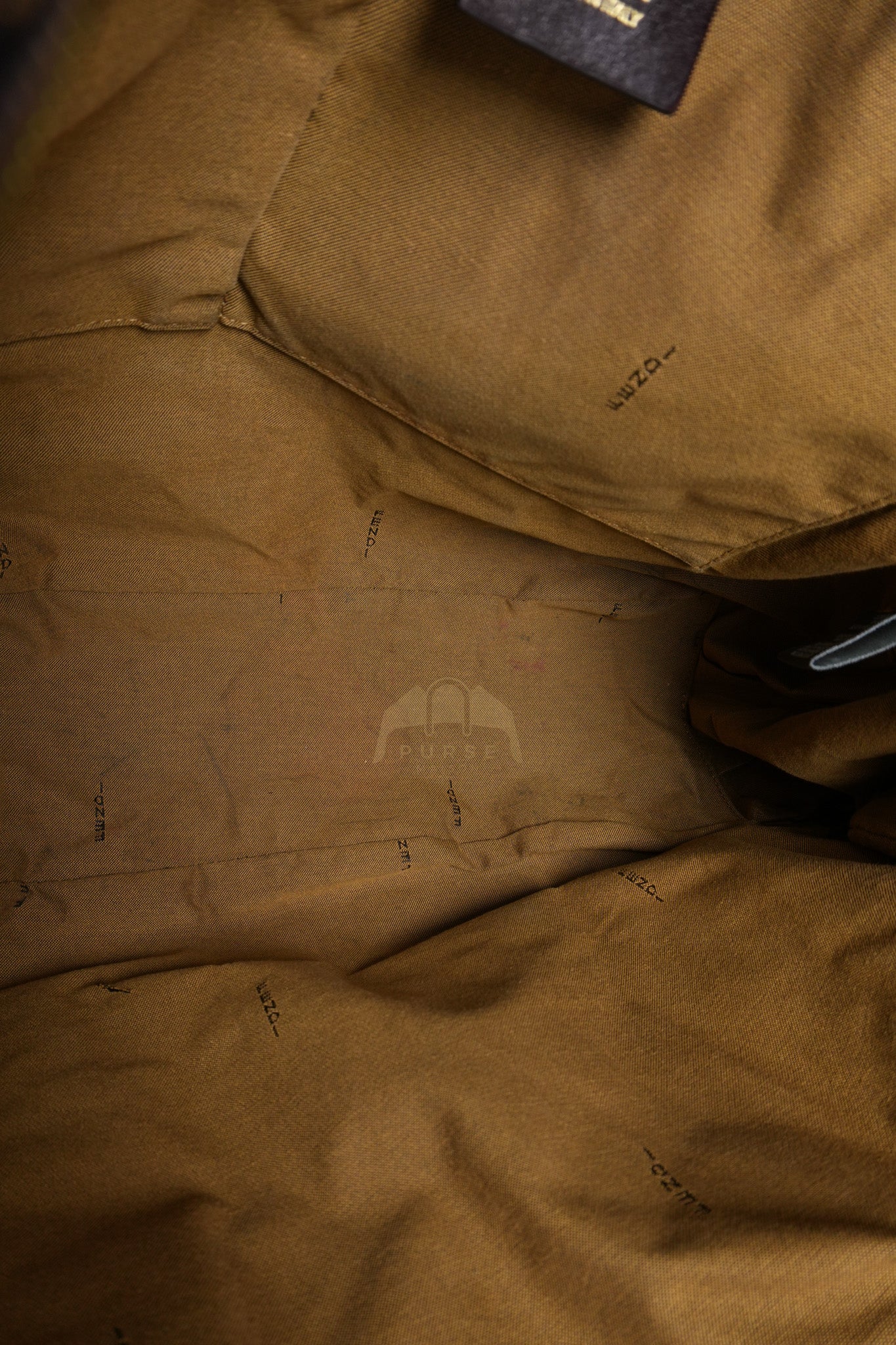 Chef Large Shoulder Bag in Black/Brown Zucca Canvas & Light Gold Hardware | Purse Maison Luxury Bags Shop