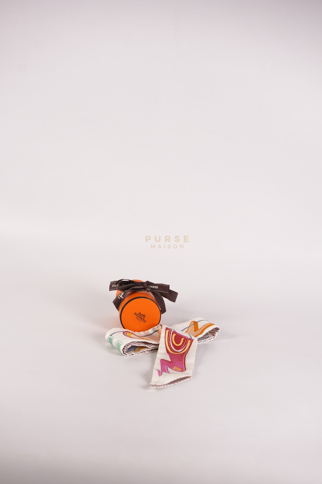 Chevaloscope Pointille Silk Twilly | Purse Maison Luxury Bags Shop