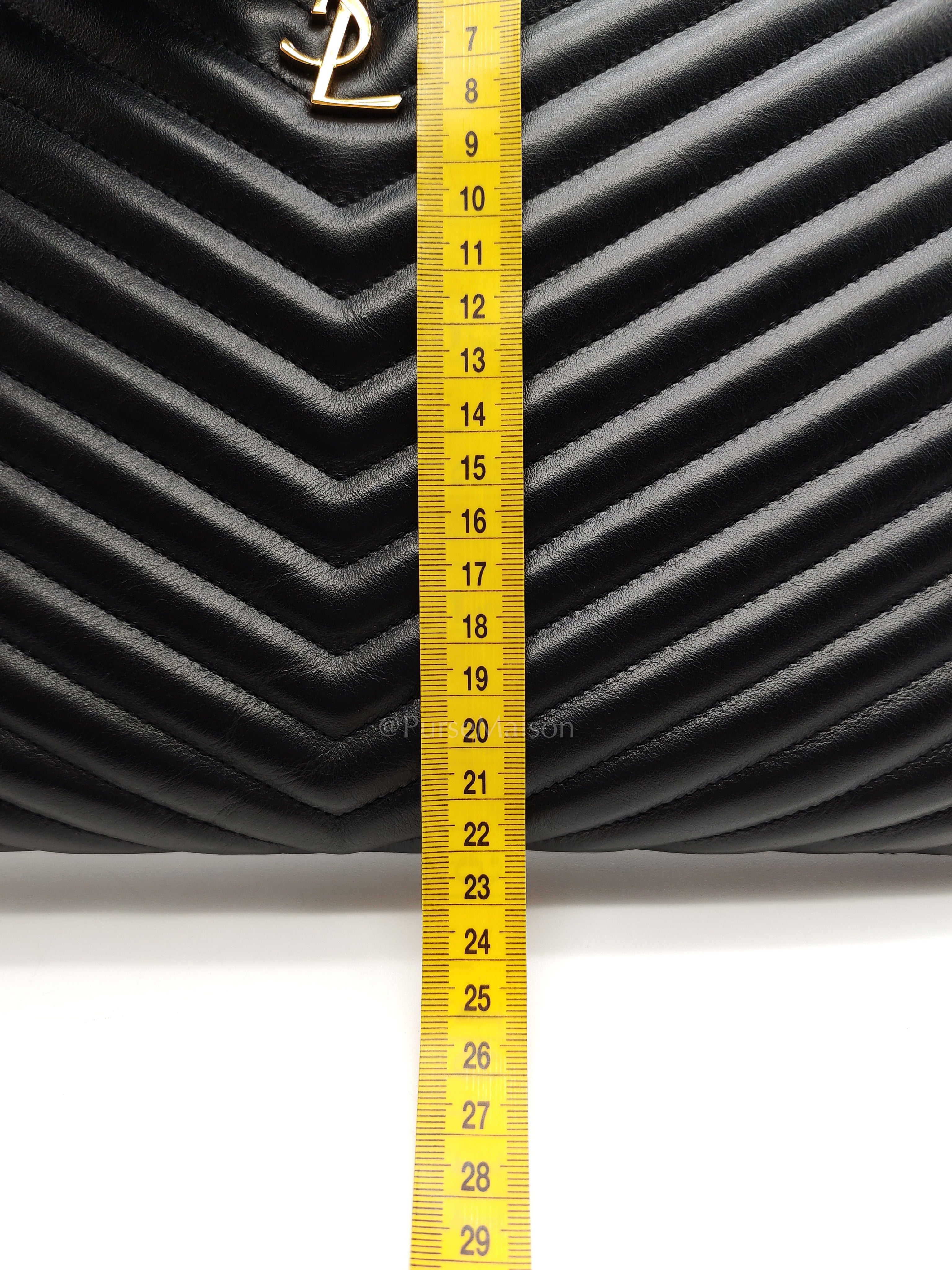 Chevron Clutch Bag in Black Quilted Matellase Leather & Gold Hardware | Purse Maison Luxury Bags Shop