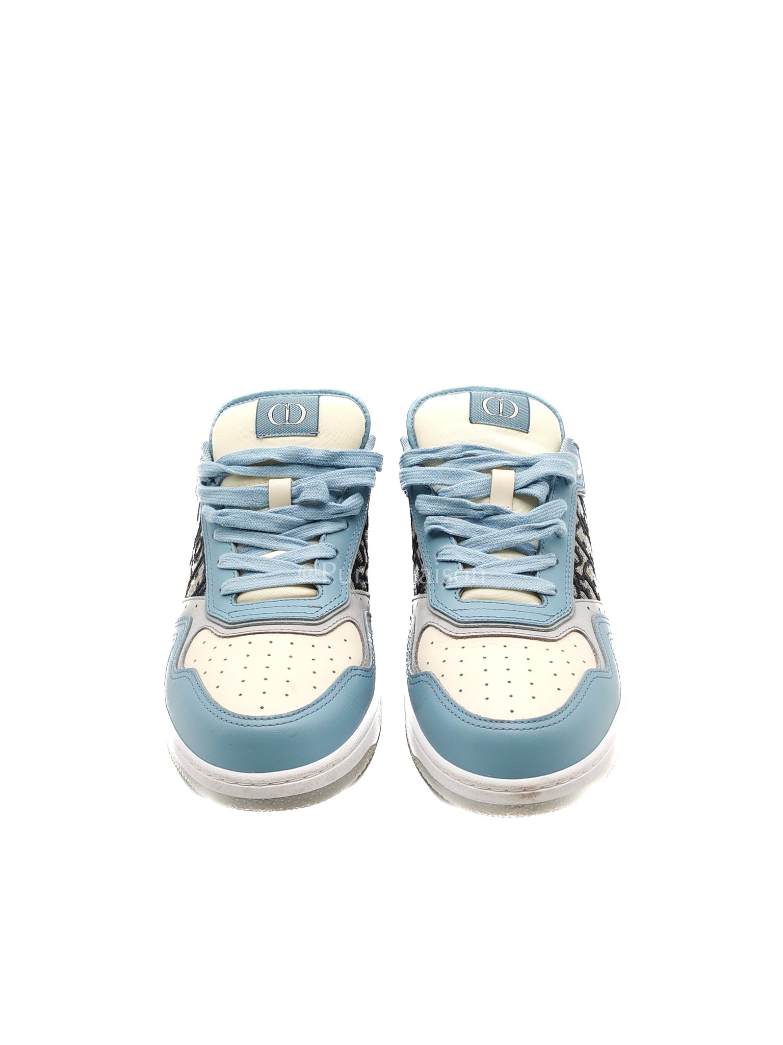 Christian Dior B-27 Low Top Sneaker Light Blue and Cream Size 41 EU (26 cm) | Purse Maison Luxury Bags Shop