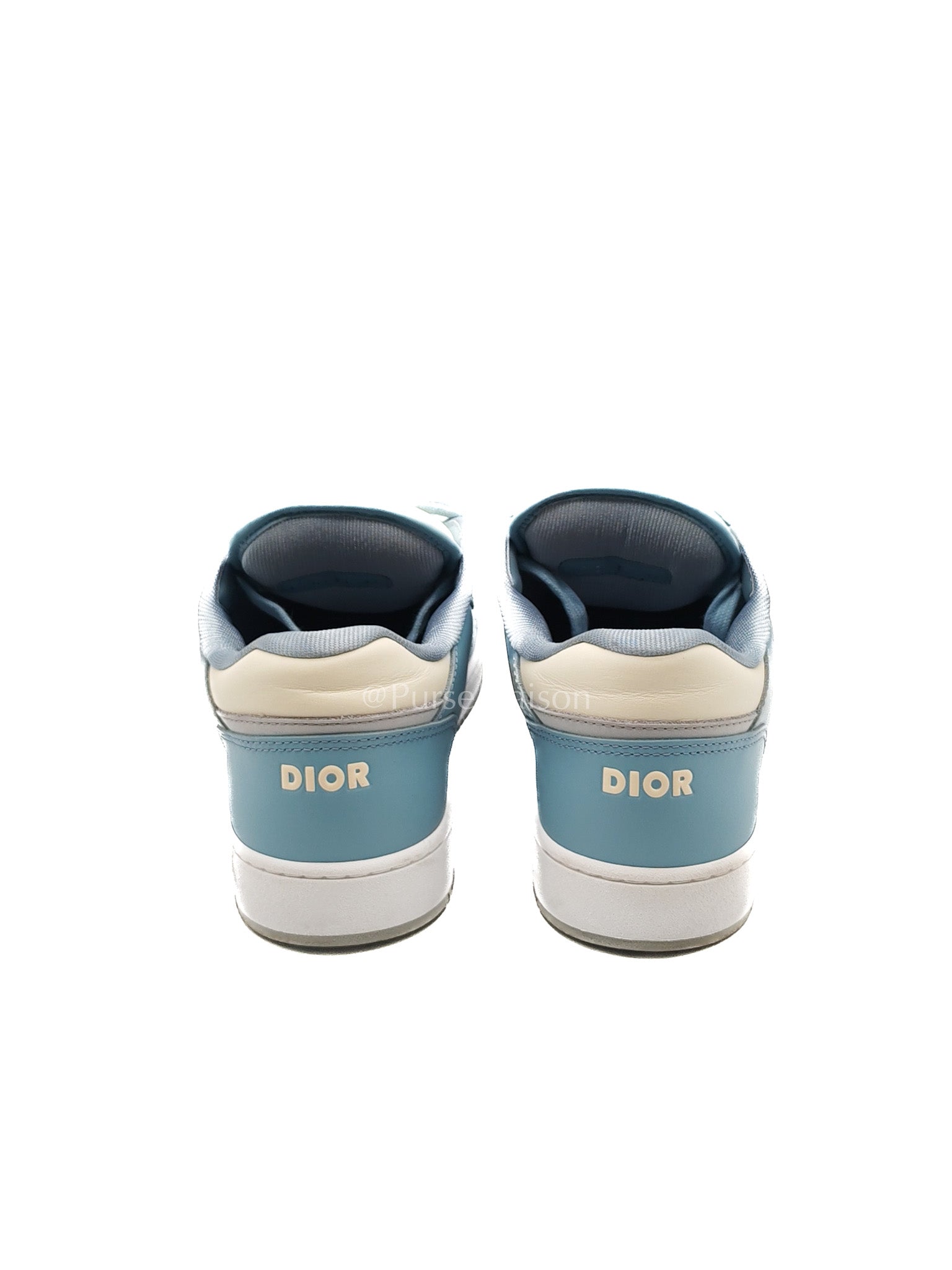 Christian Dior B-27 Low Top Sneaker Light Blue and Cream Size 41 EU (26 cm) | Purse Maison Luxury Bags Shop