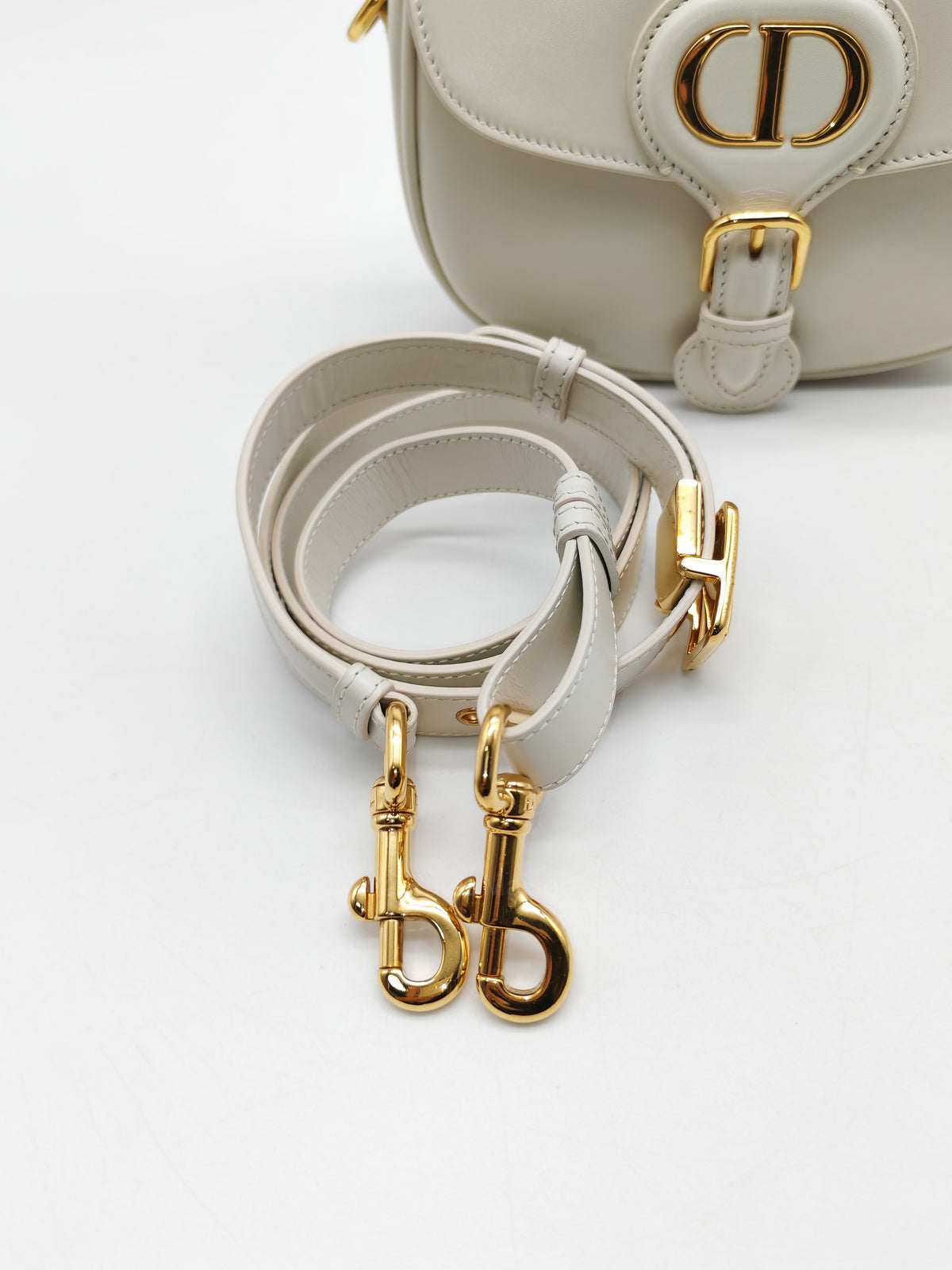 Christian Dior Bobby Small in Latte Box Calfskin Leather | Purse Maison Luxury Bags Shop