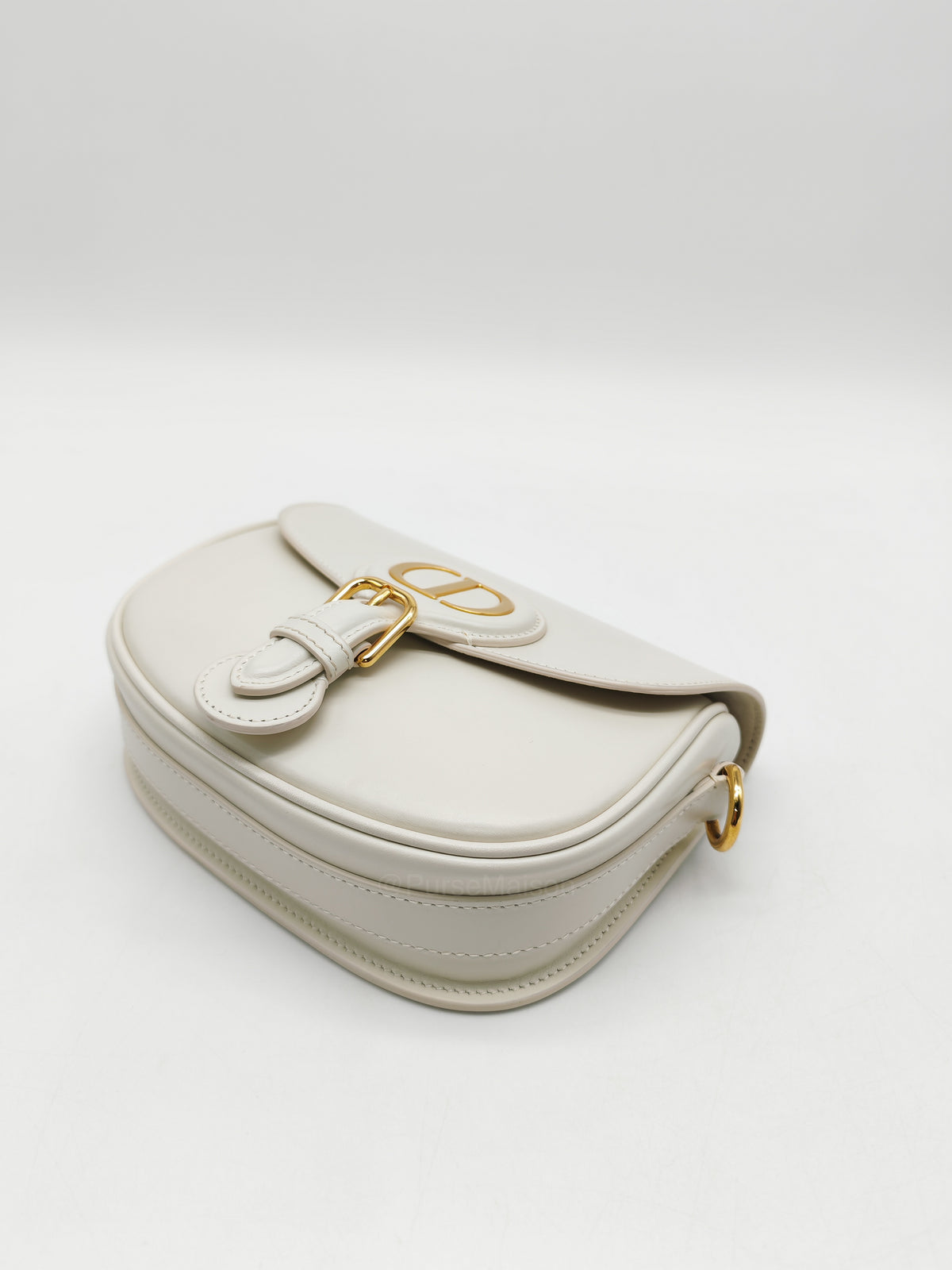 Christian Dior Bobby Small in Latte Box Calfskin Leather | Purse Maison Luxury Bags Shop