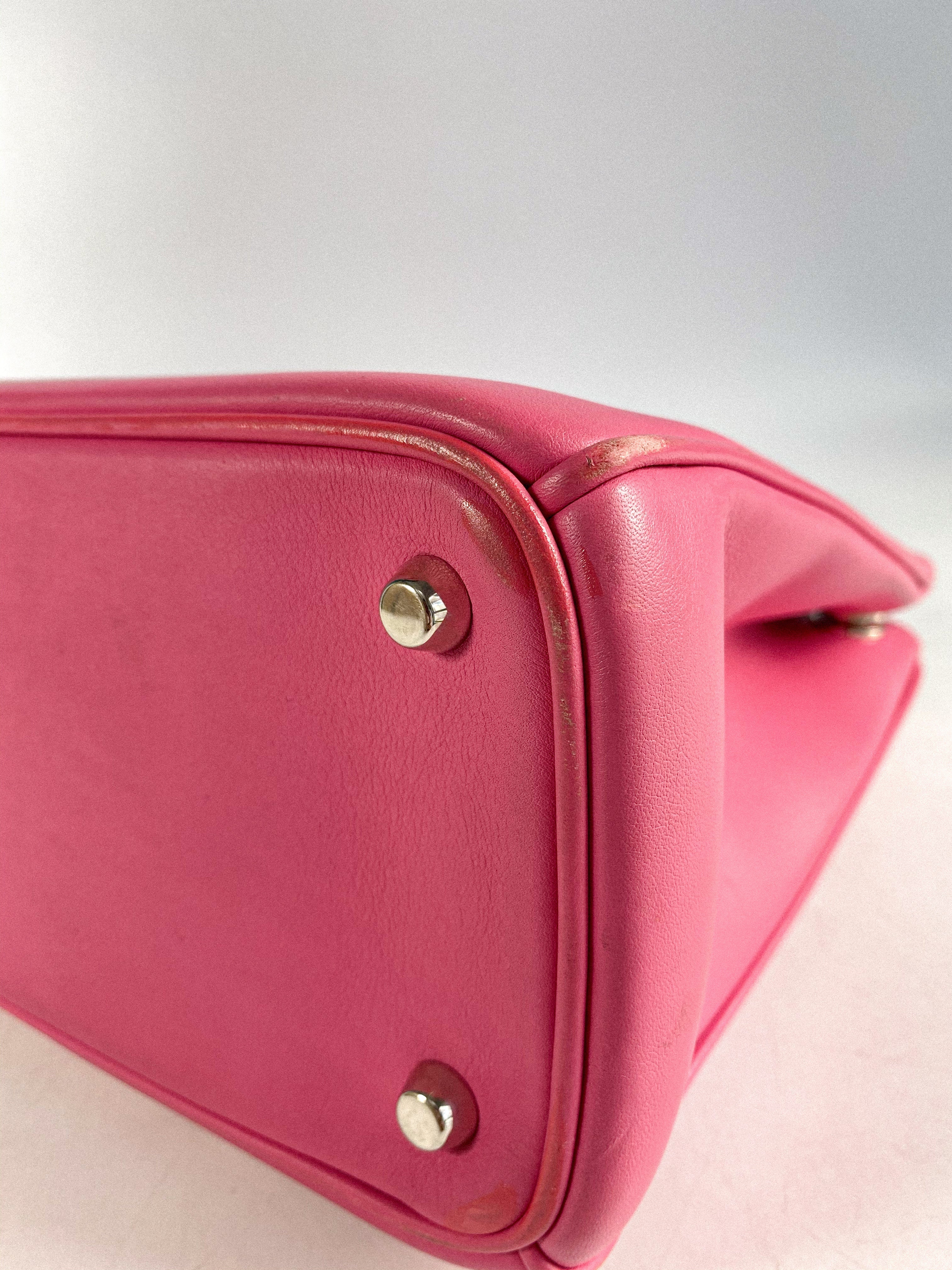 Christian Dior Diorissimo Pink Leather Bag