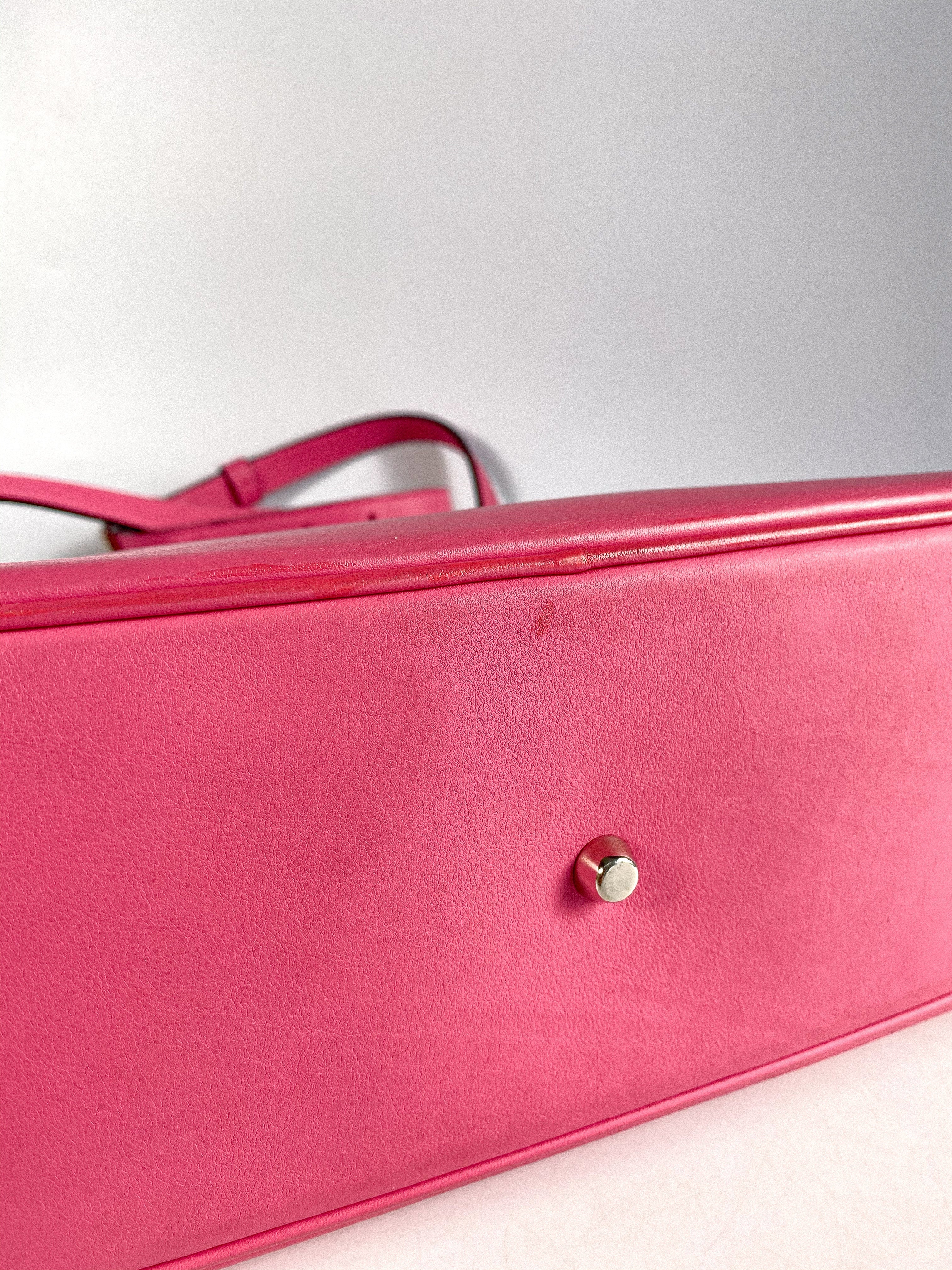 Christian Dior Diorissimo Pink Leather Bag