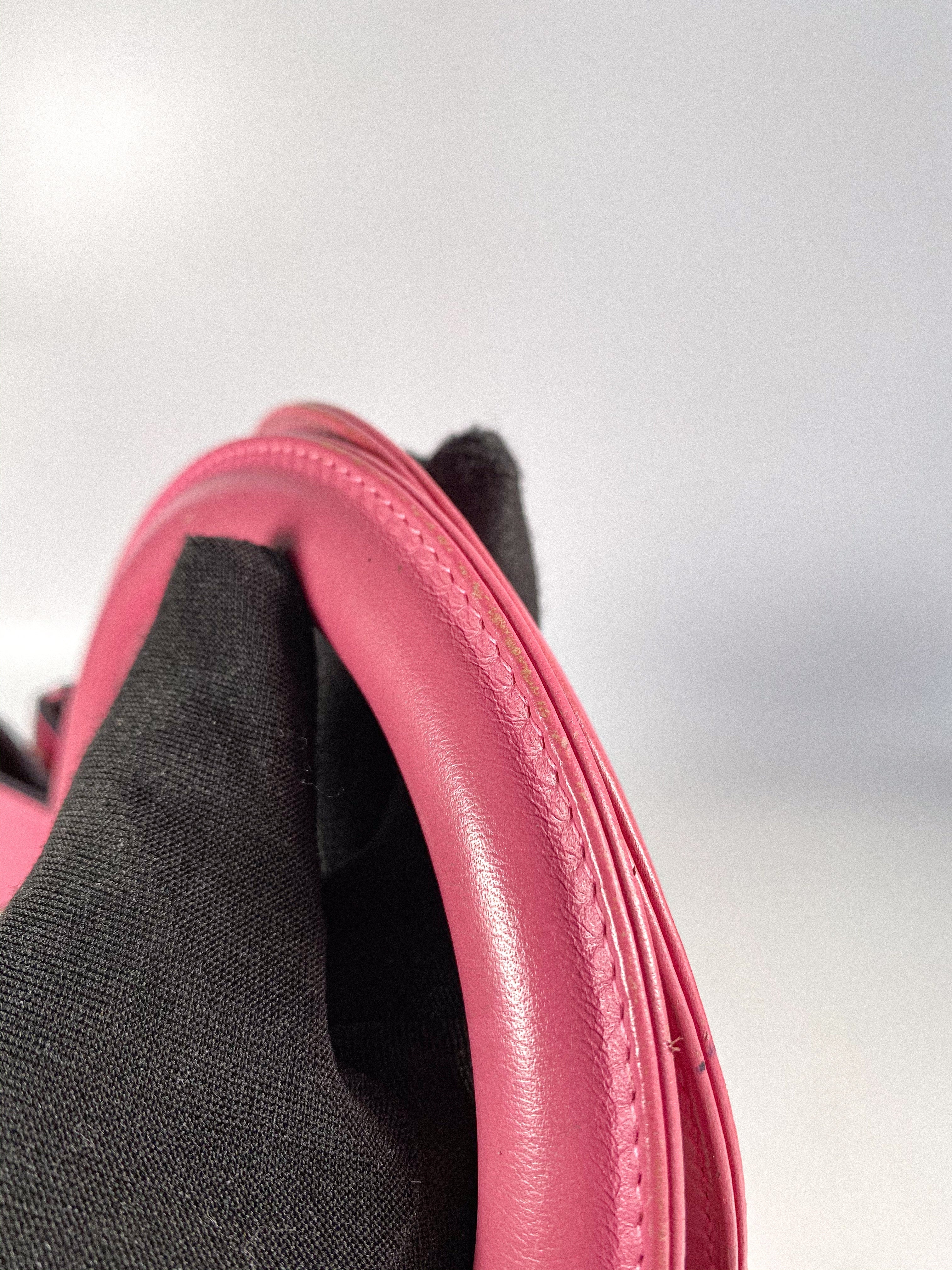 Christian Dior Diorissimo Pink Leather Bag