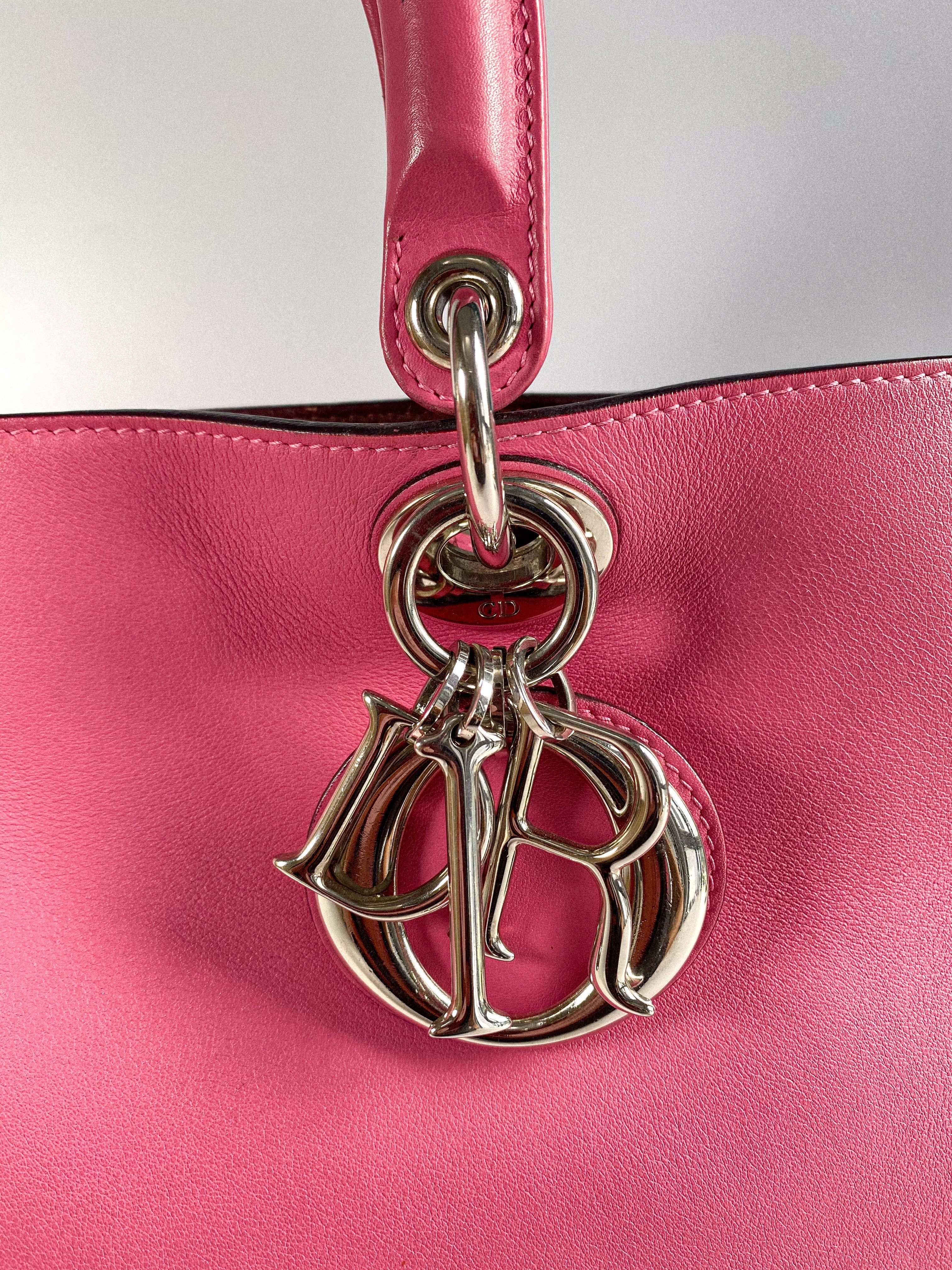 Christian Dior Diorissimo Pink Leather Bag