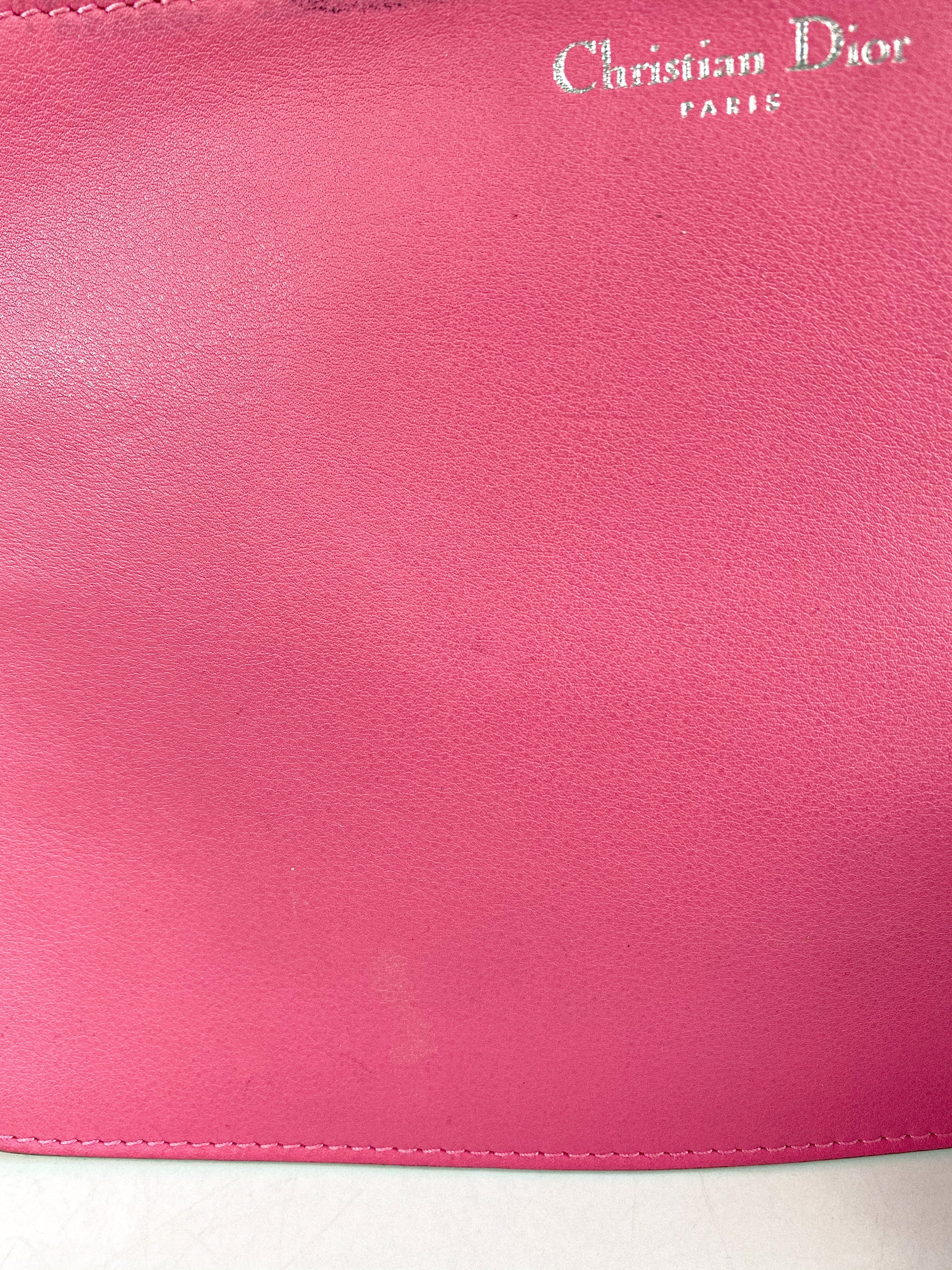 Christian Dior Diorissimo Pink Leather Bag