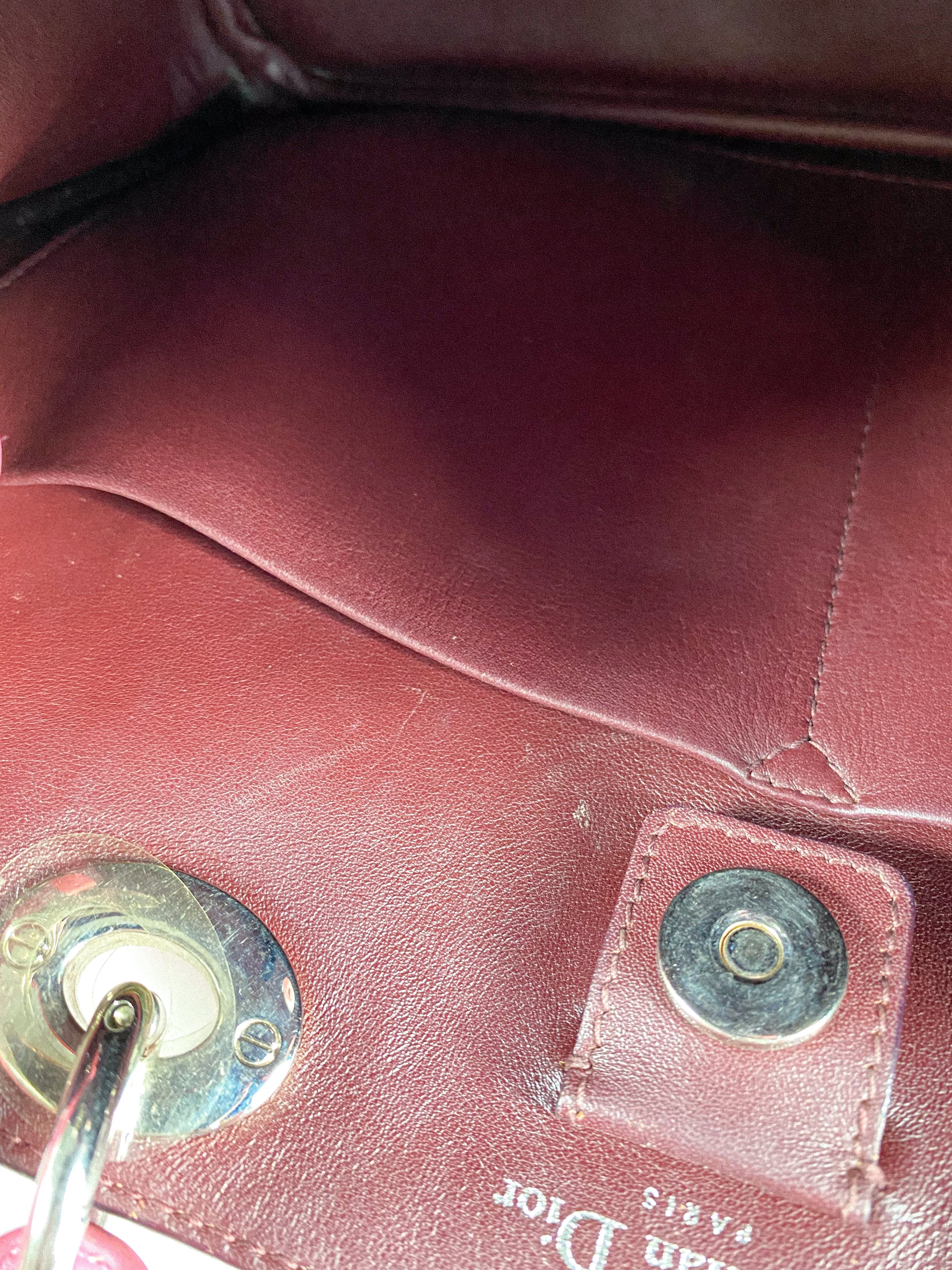 Christian Dior Diorissimo Pink Leather Bag