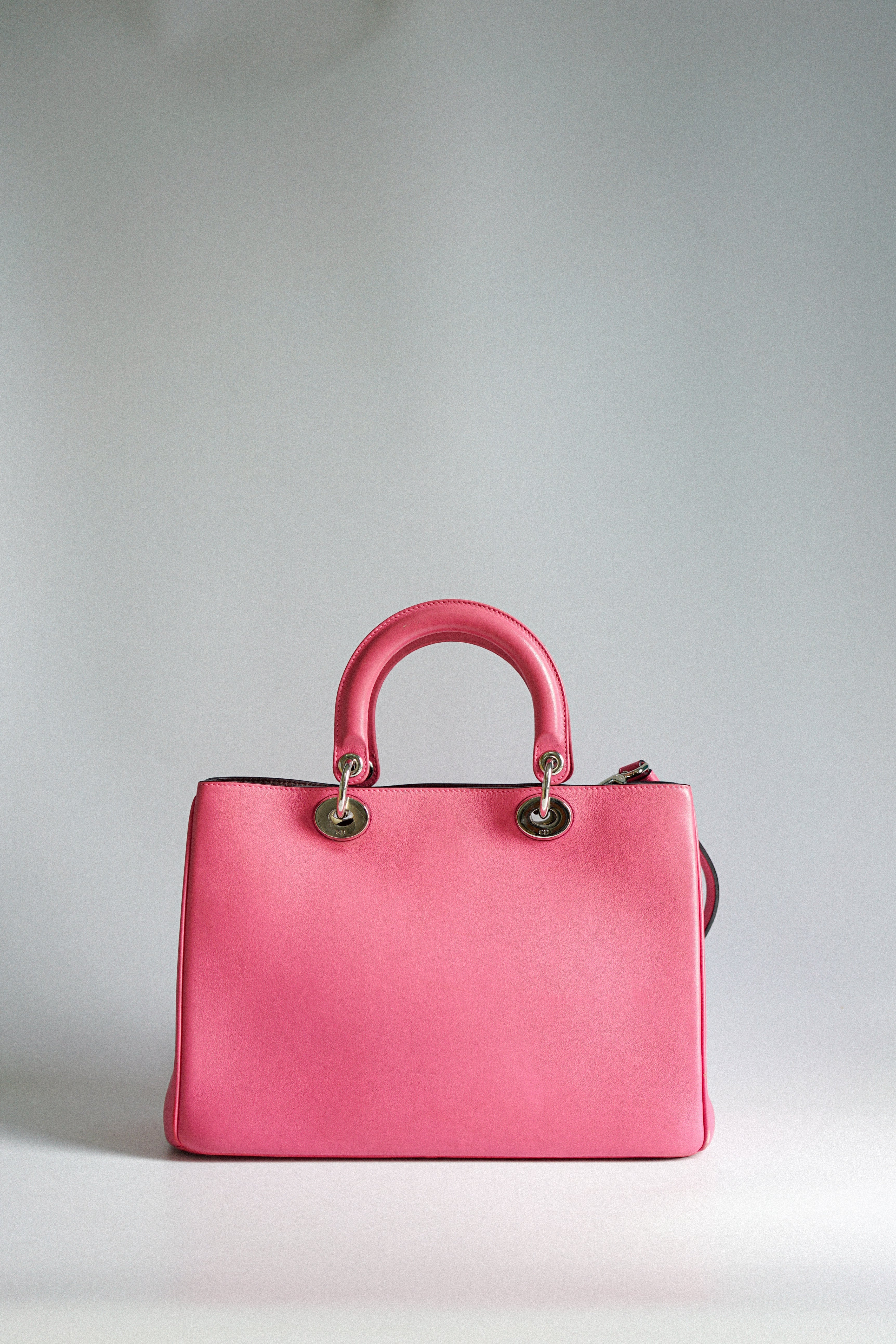 Christian Dior Diorissimo Pink Leather Bag