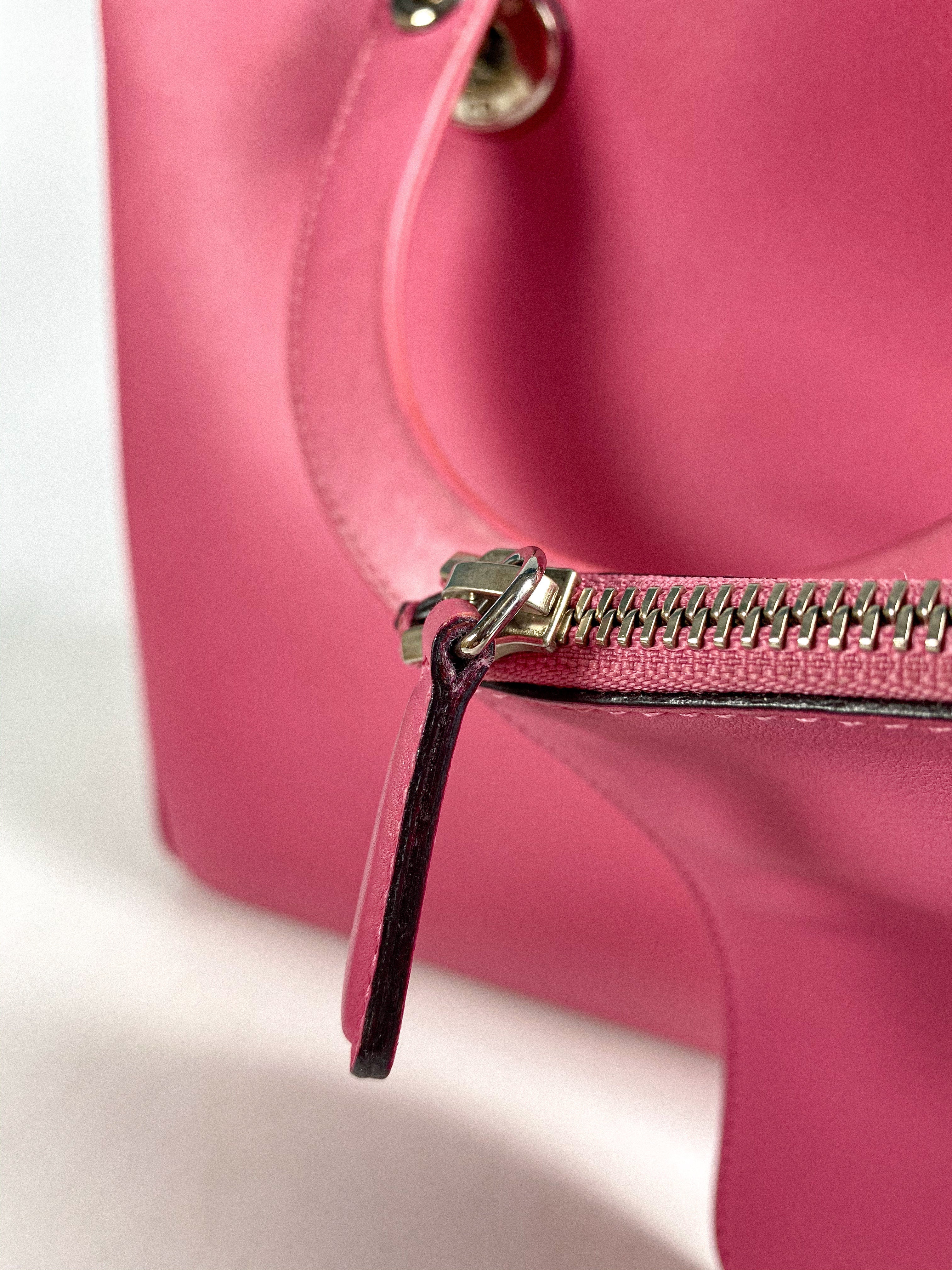 Christian Dior Diorissimo Pink Leather Bag