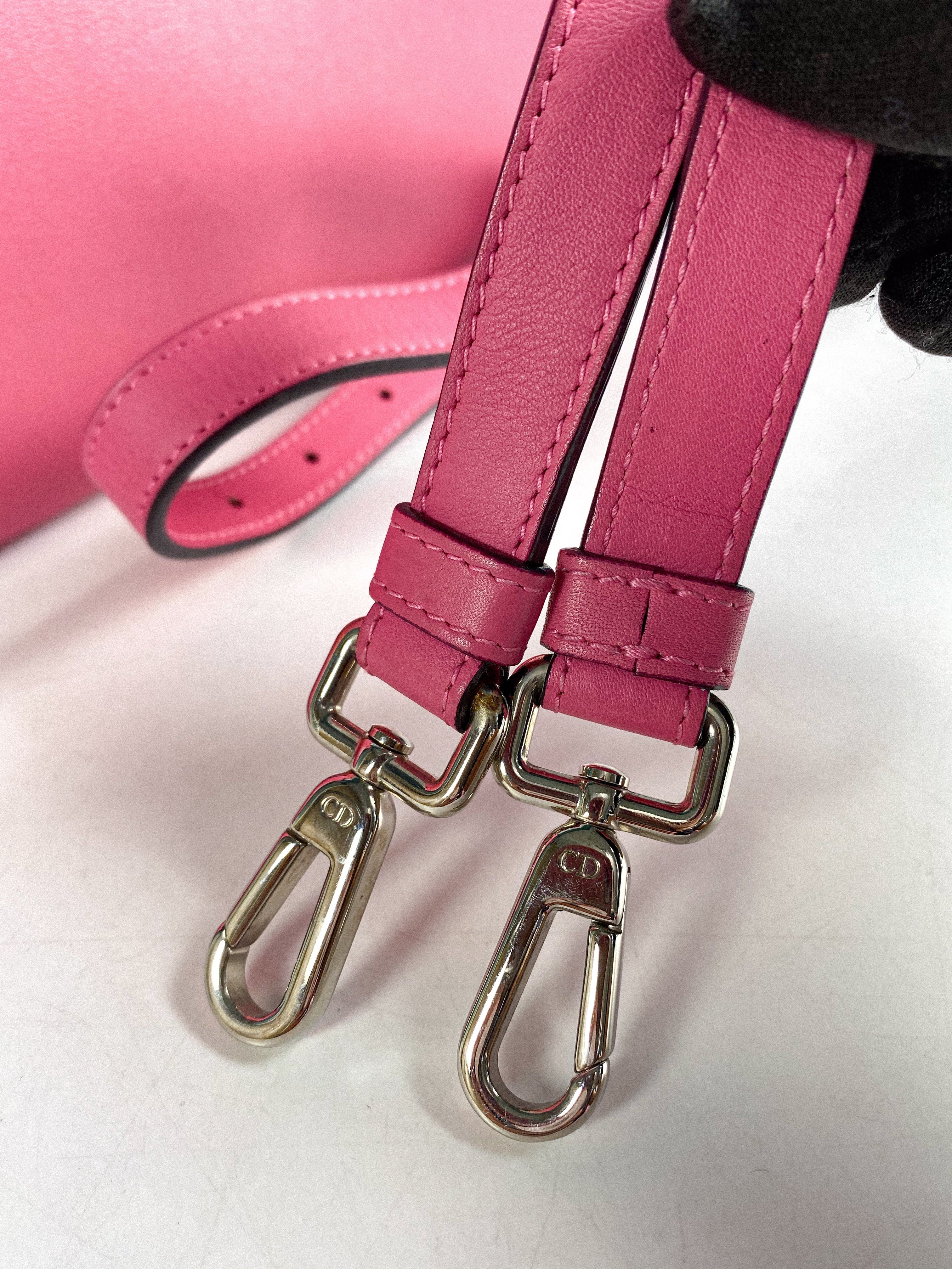 Christian Dior Diorissimo Pink Leather Bag