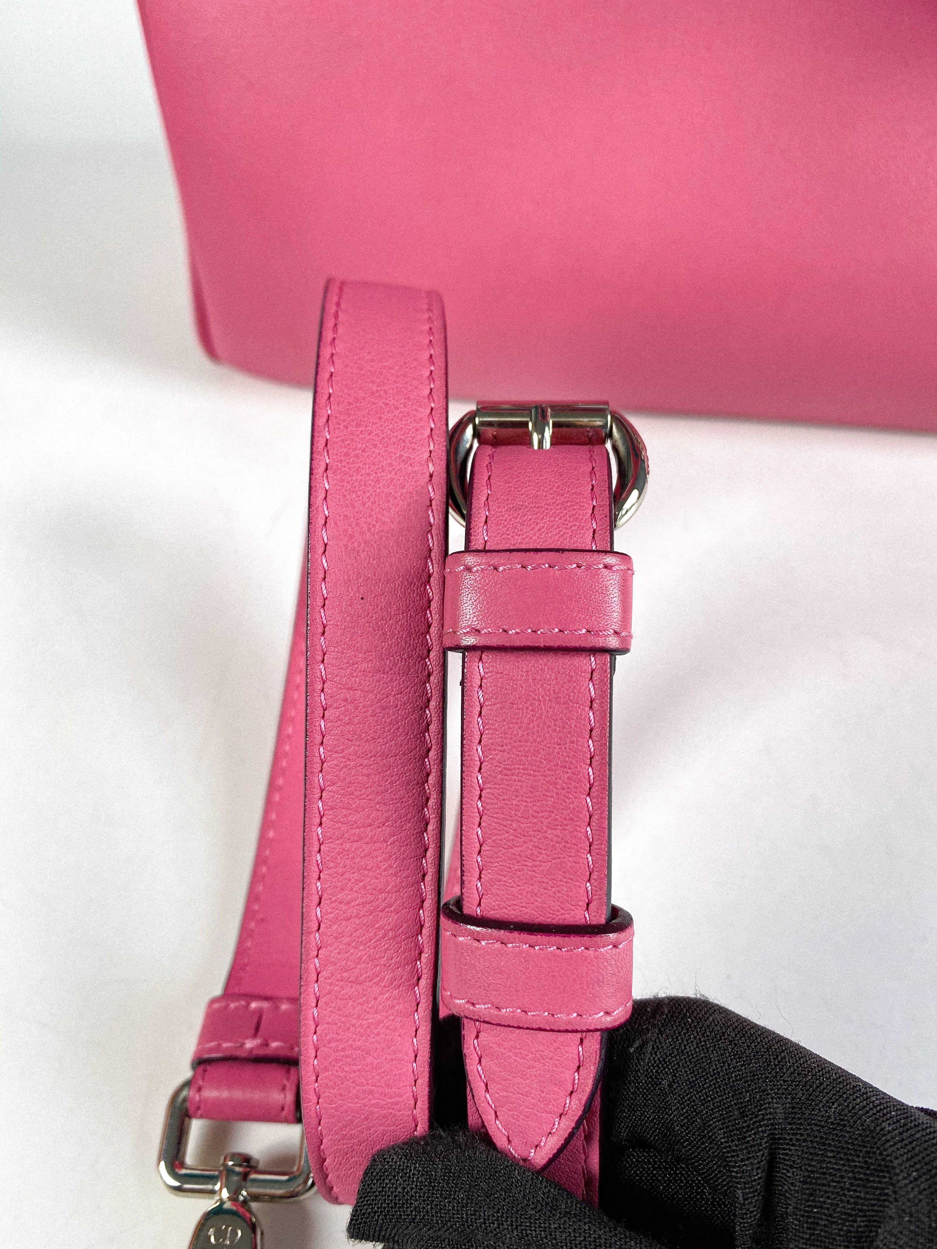 Christian Dior Diorissimo Pink Leather Bag